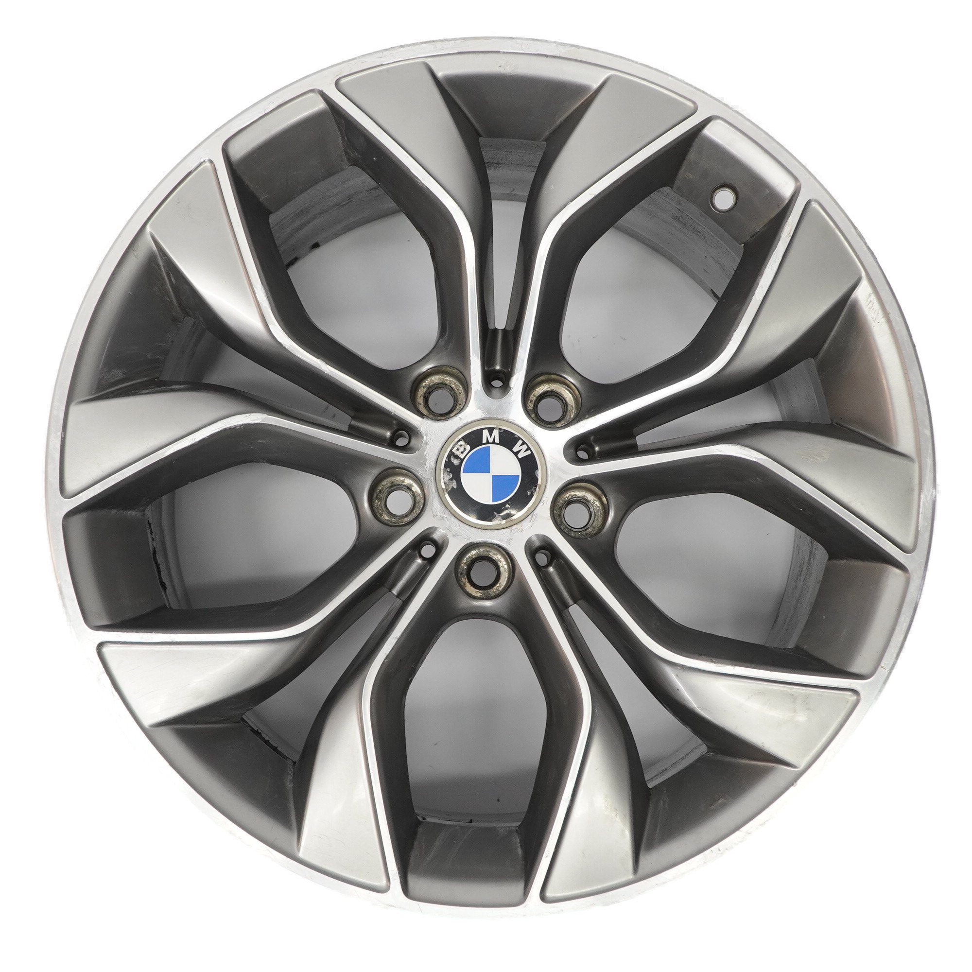 BMW X3 F25 Rear Reflex Silver Wheel Rim Alloy 19" Y Spoke 608 9,5J ET:48 6862891