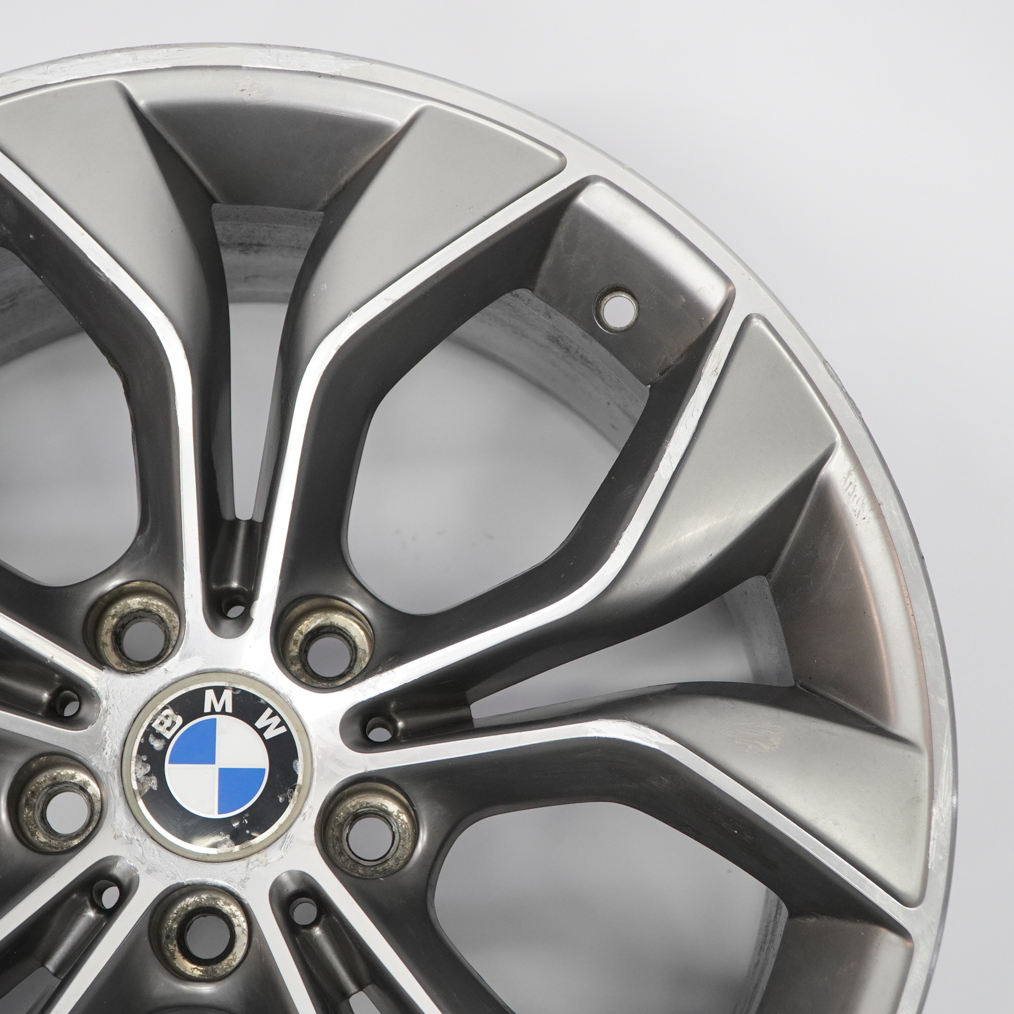 BMW X3 F25 Rear Reflex Silver Wheel Rim Alloy 19" Y Spoke 608 9,5J ET:48 6862891