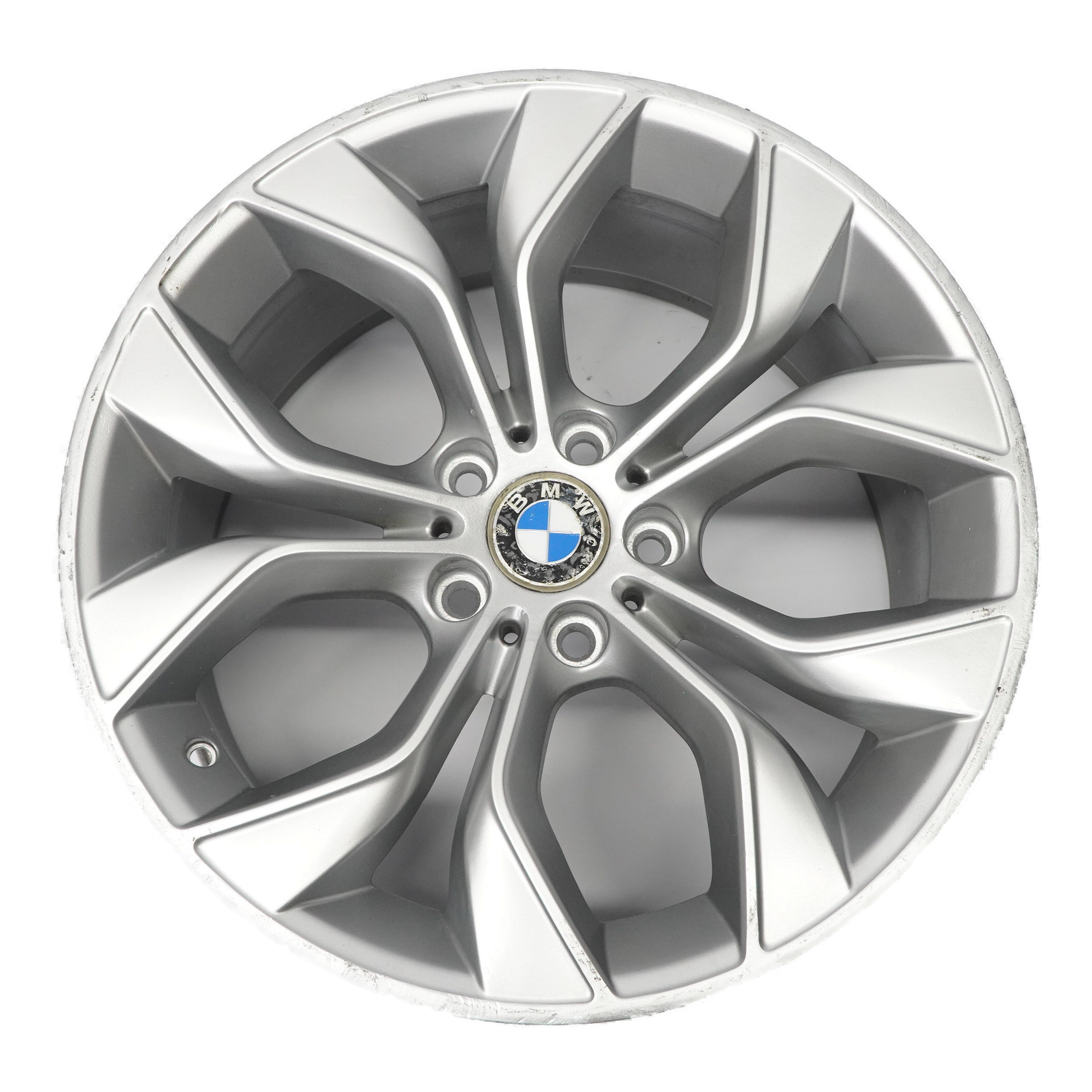 BMW X3 F25 Rear Silver Wheel Rim Alloy 19" Y Spoke 608 9,5J ET:48 6862891