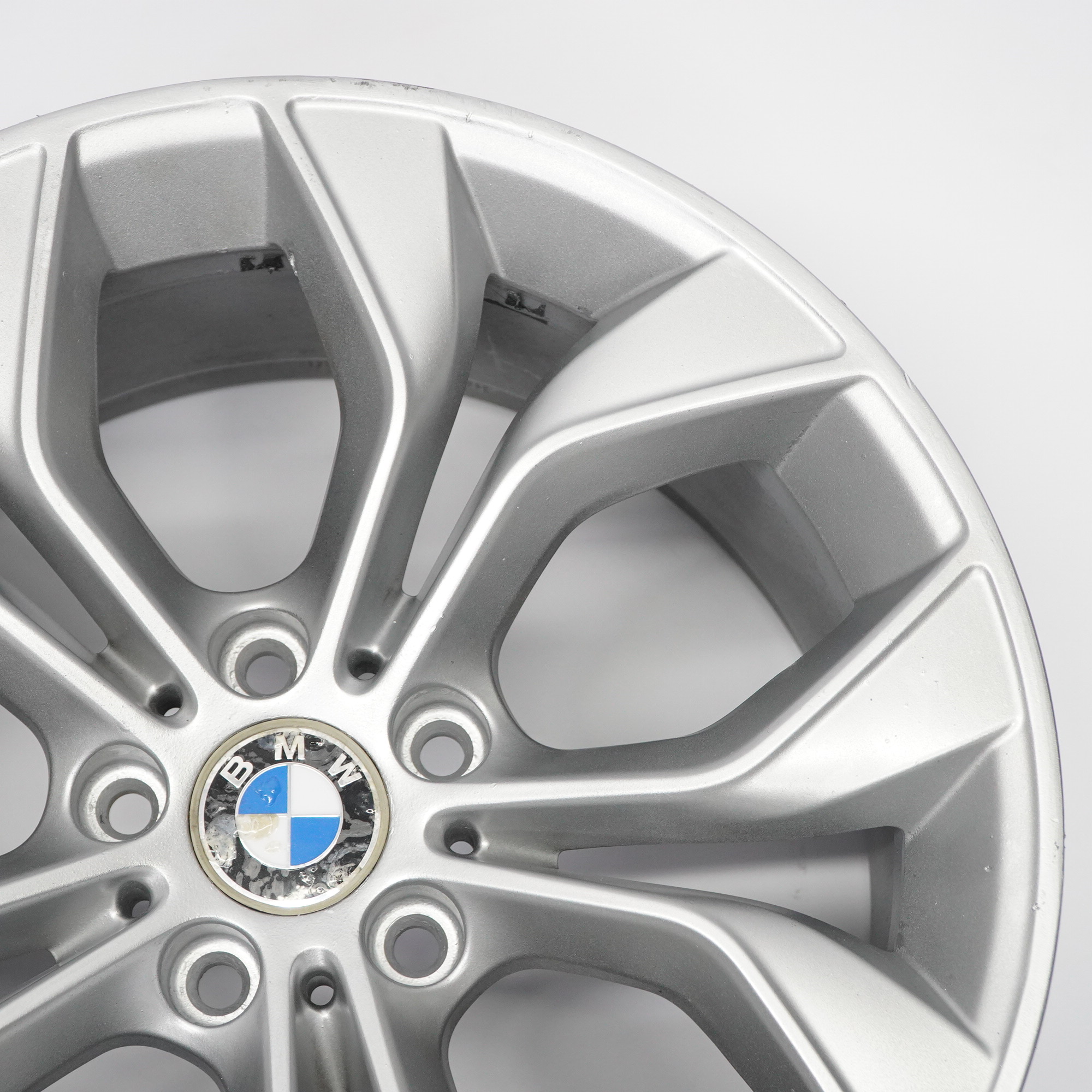 BMW X3 F25 Rear Silver Wheel Rim Alloy 19" Y Spoke 608 9,5J ET:48 6862891