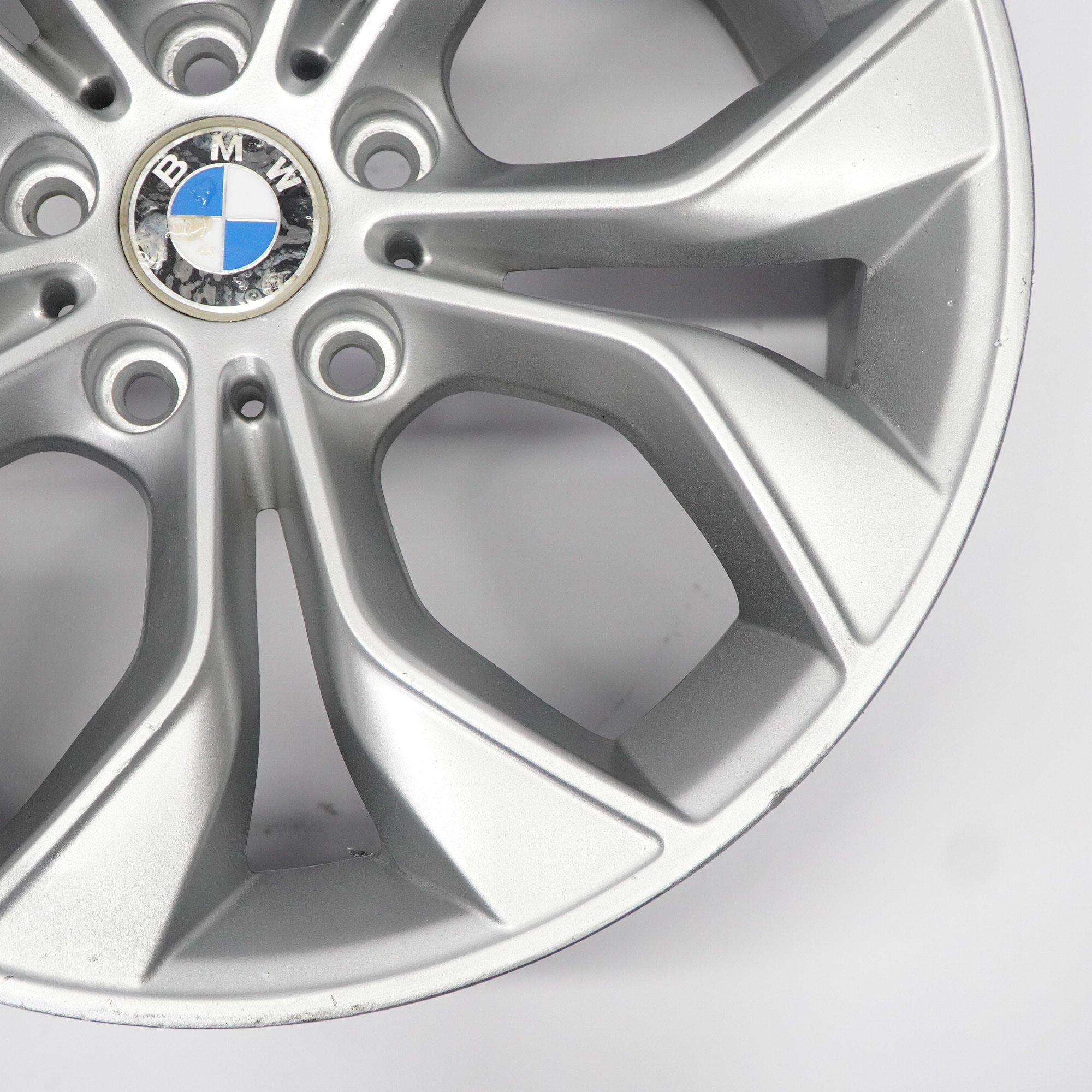 BMW X3 F25 Rear Silver Wheel Rim Alloy 19" Y Spoke 608 9,5J ET:48 6862891