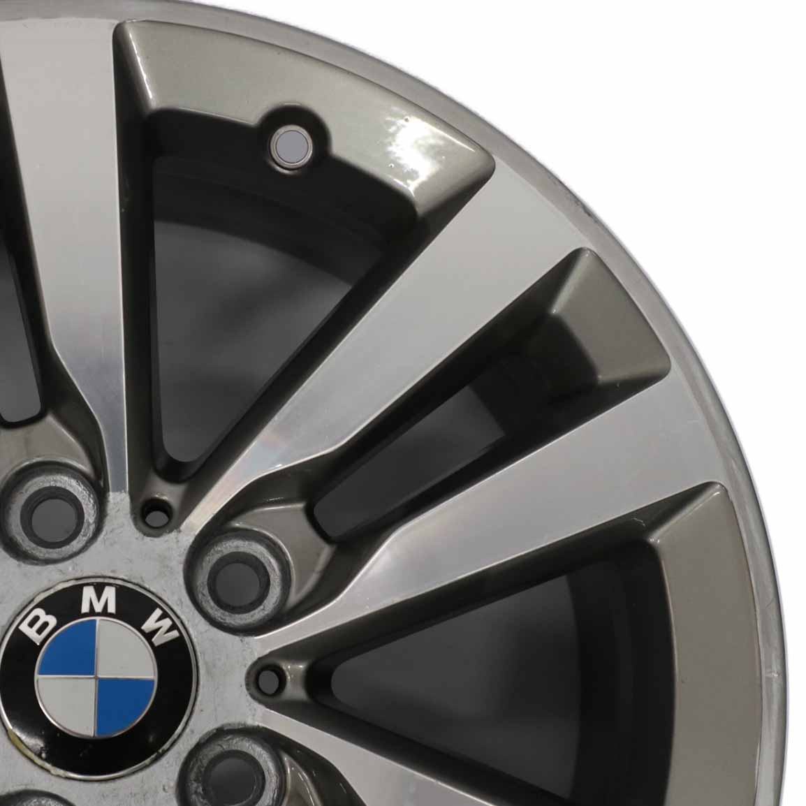 BMW F20 F21 F22 F23 Ferricgrey Wheel Alloy Rim 17" Double Spoke 655 ET:43 7,5J