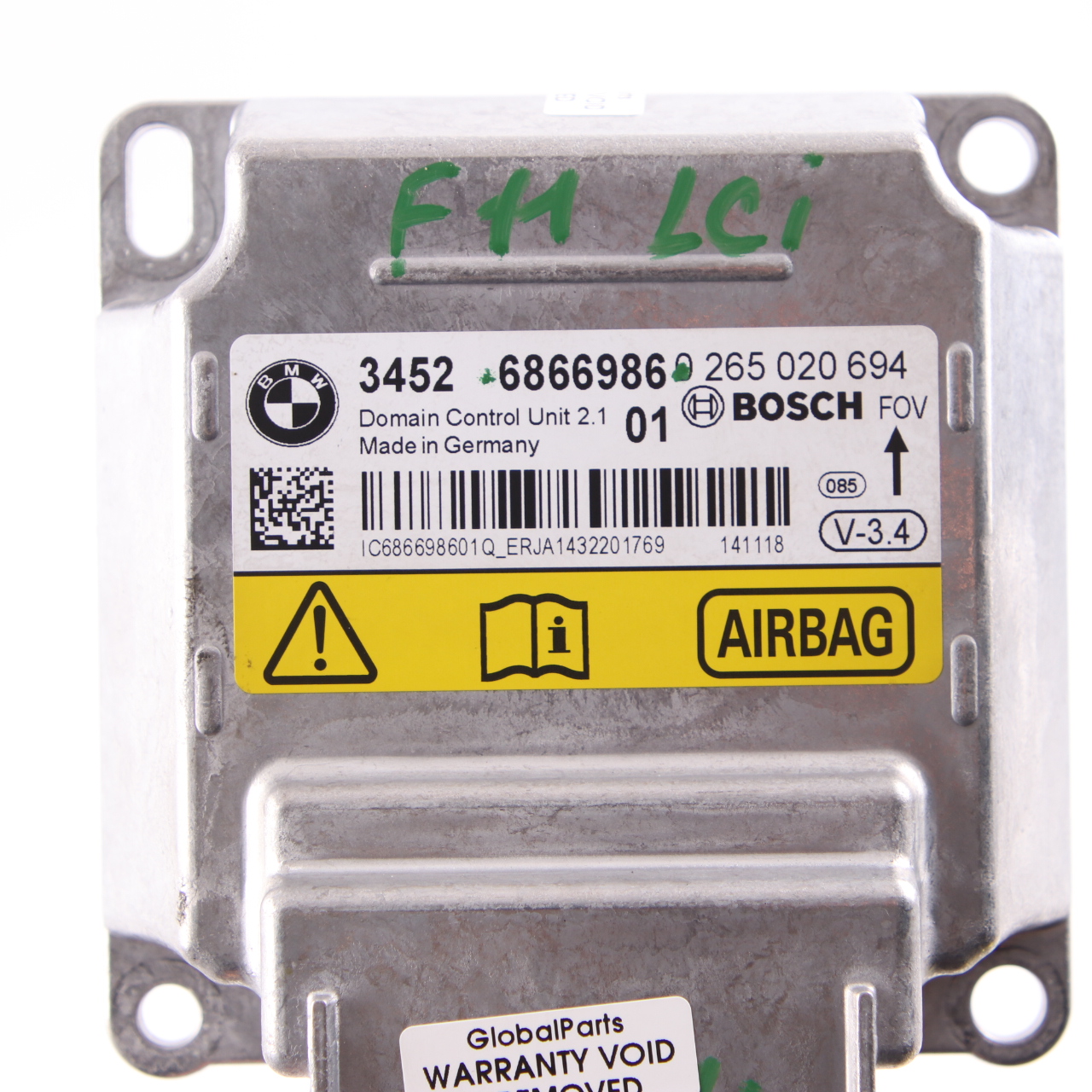 BMW F01 F02 LCI F06 F10 F11 F13 ECU ICM Control Unit Module Airbag 6866986