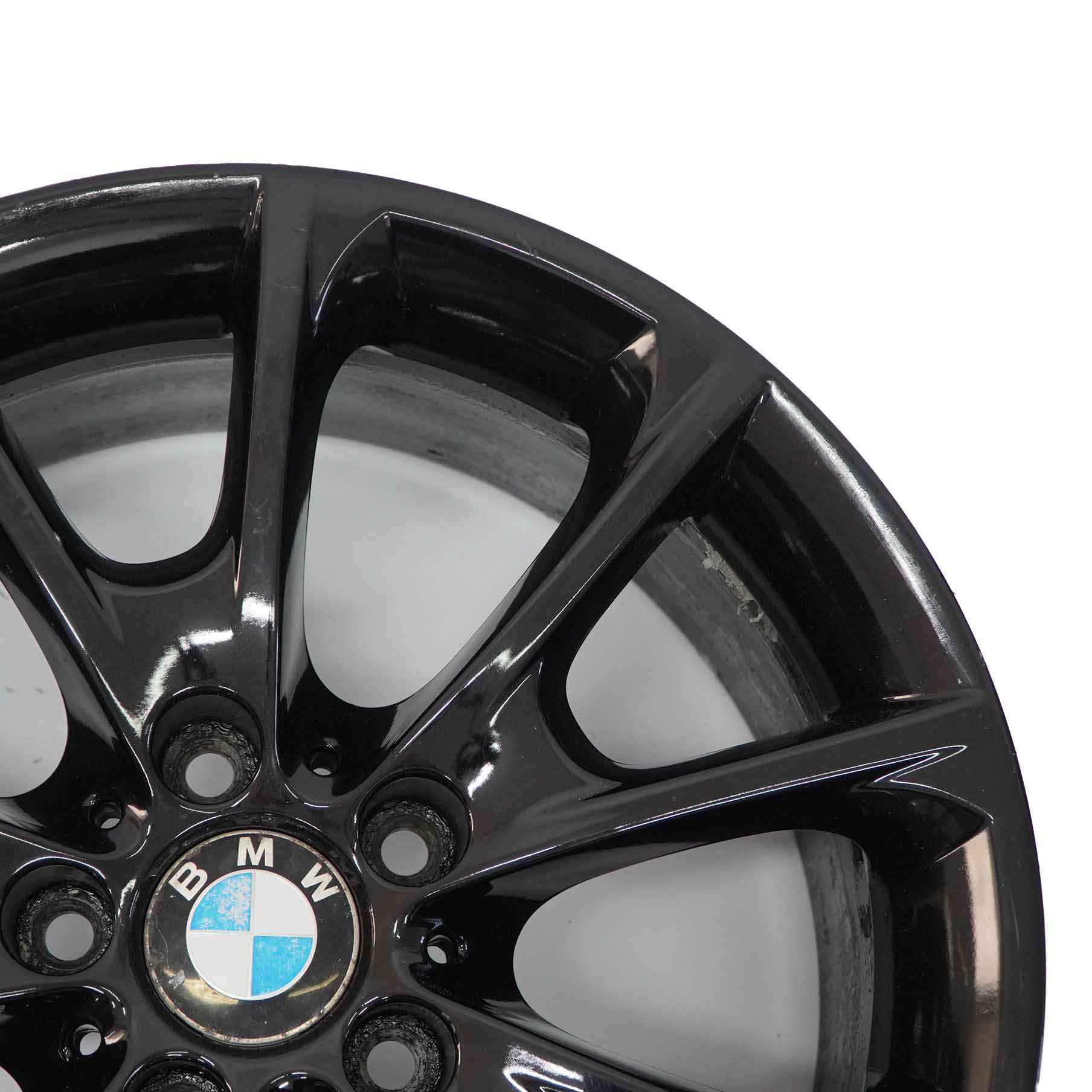 BMW F30 F32 F33 LCI Black Alloy Wheel 18" 8J ET:34 V-Spoke Styling 398 6874819