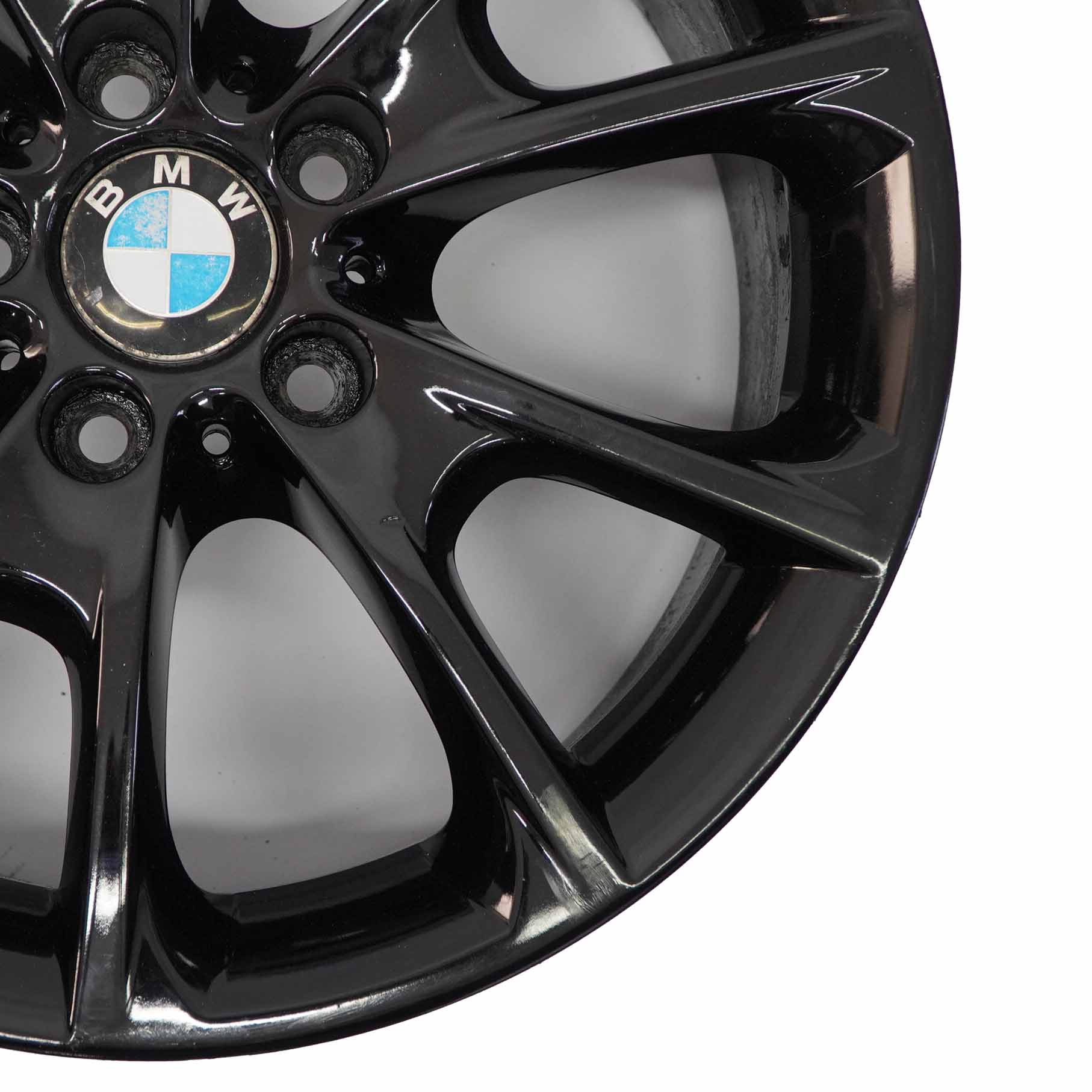 BMW F30 F32 F33 LCI Black Alloy Wheel 18" 8J ET:34 V-Spoke Styling 398 6874819