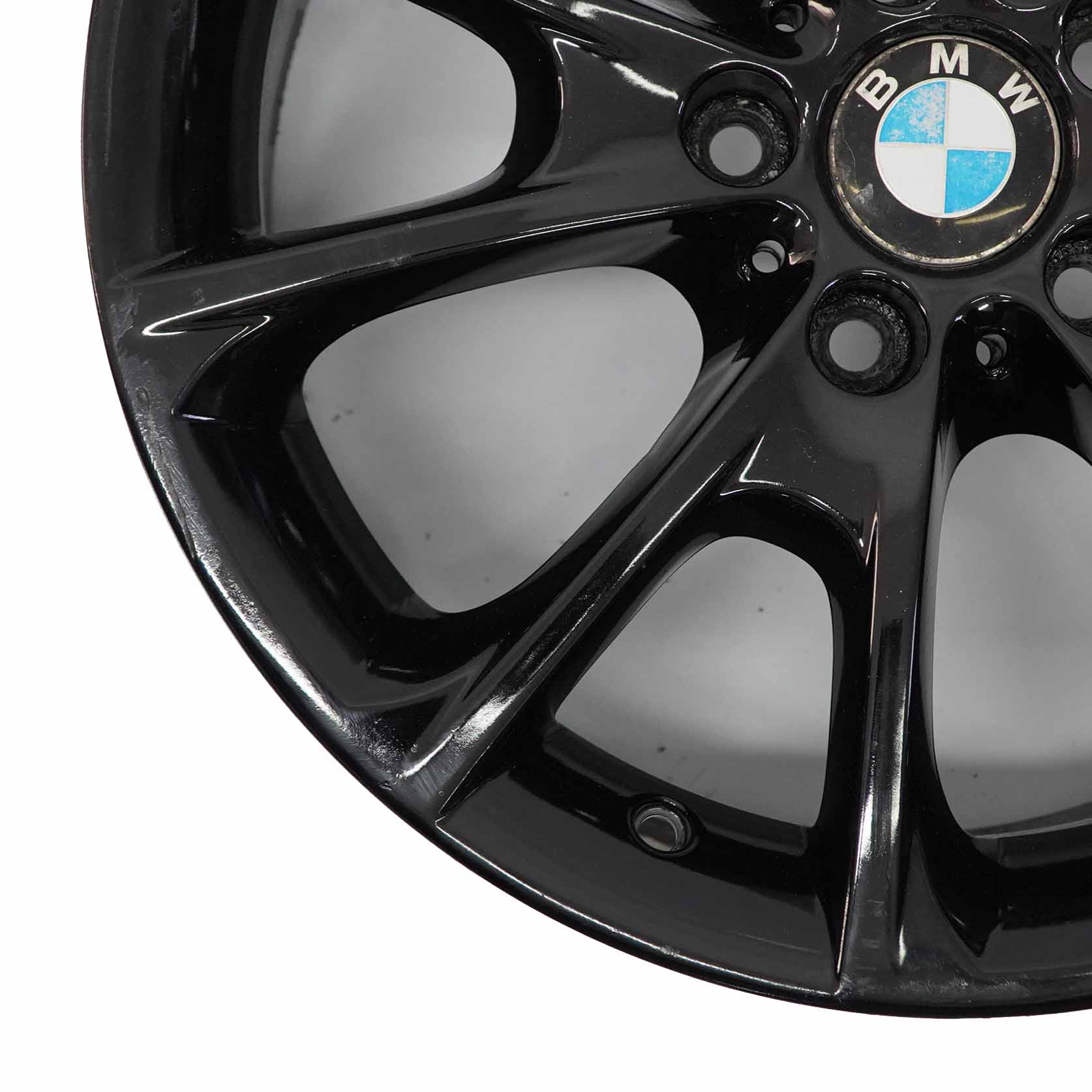 BMW F30 F32 F33 LCI Black Alloy Wheel 18" 8J ET:34 V-Spoke Styling 398 6874819