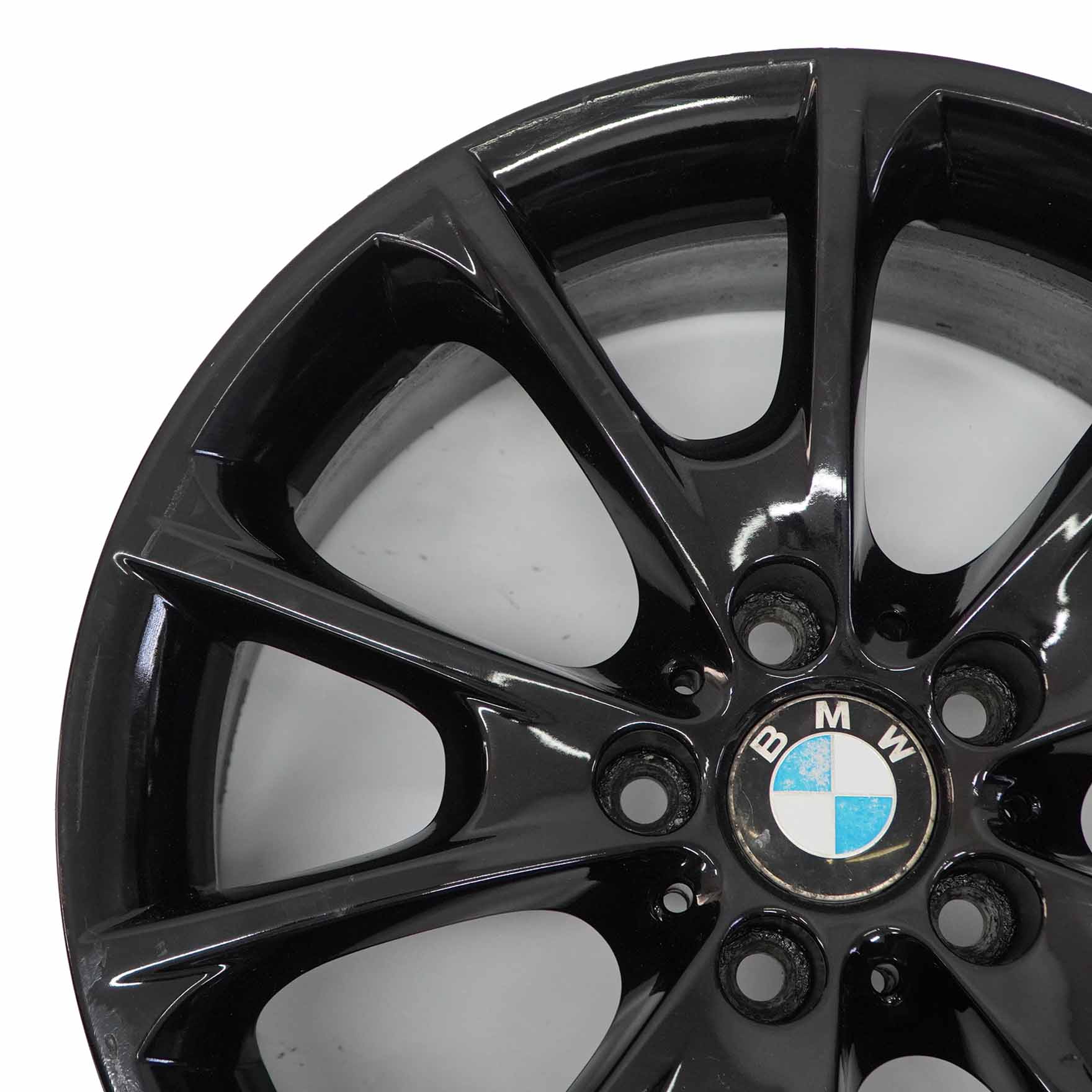 BMW F30 F32 F33 LCI Black Alloy Wheel 18" 8J ET:34 V-Spoke Styling 398 6874819