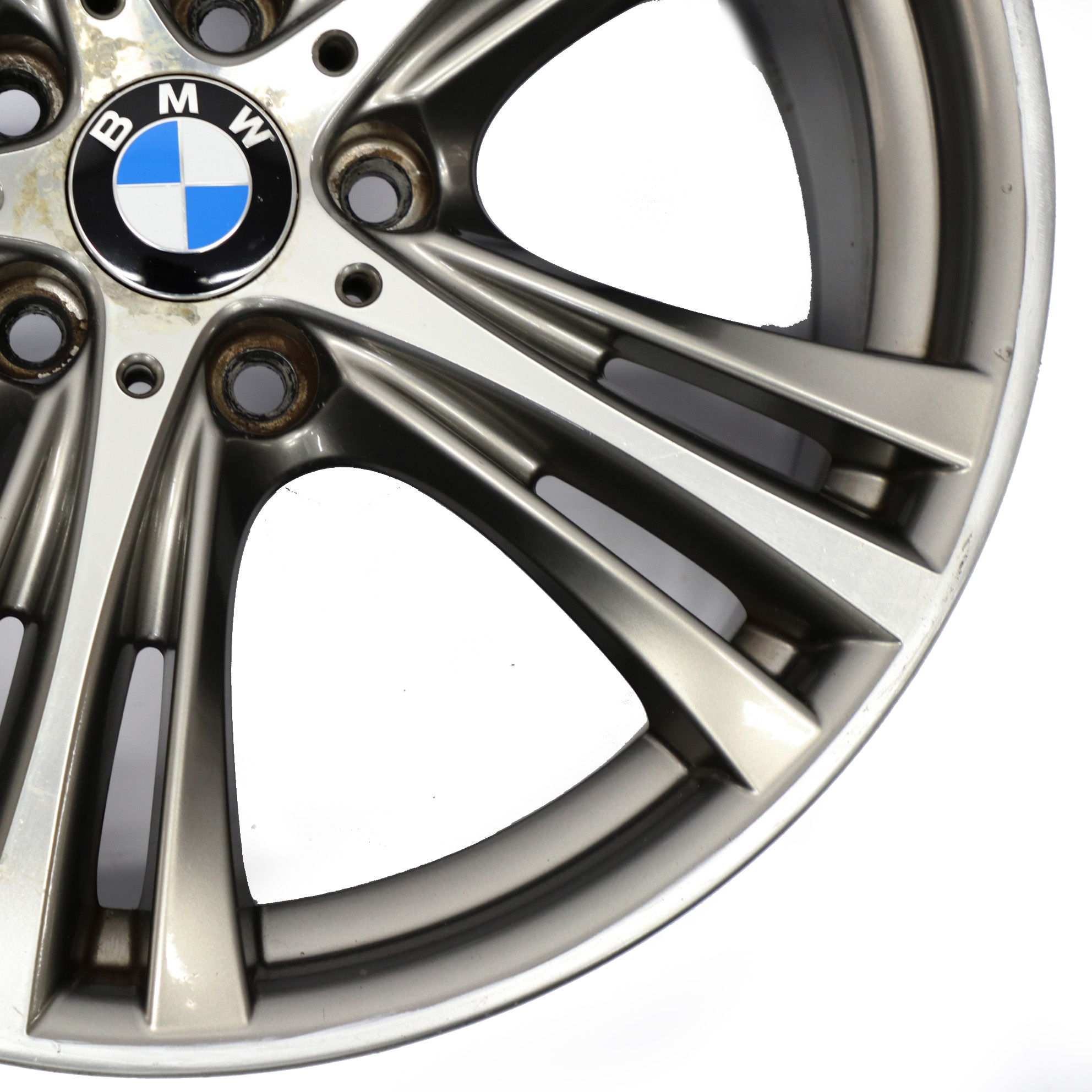 BMW F30 F31 Ferric Grey Wheel Alloy Rim 19" 8,5J ET:47 Star Spoke 407 6883015