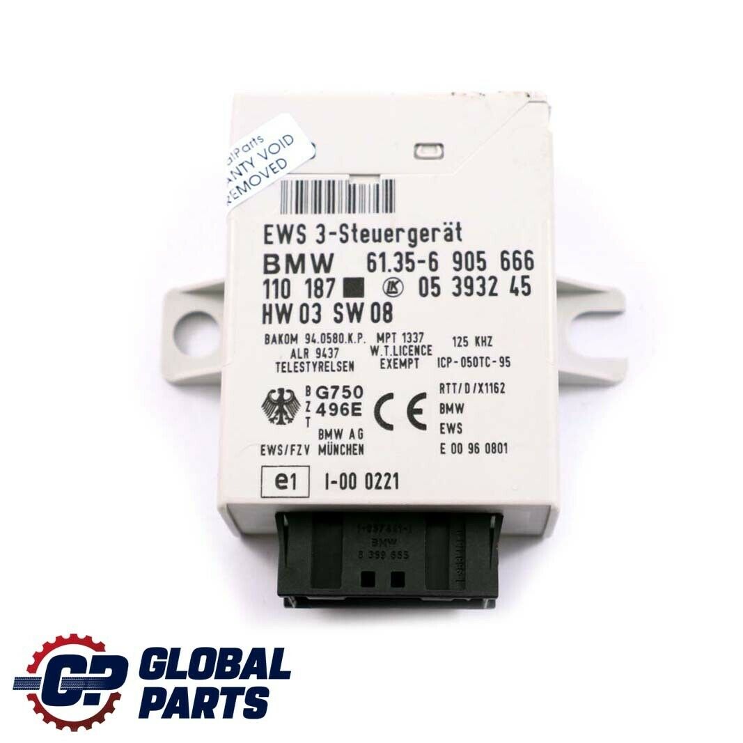 BMW E39 E46 Mini Cooper R50 EWS3 Control Unit 3 Immobiliser Module ECU 6905666