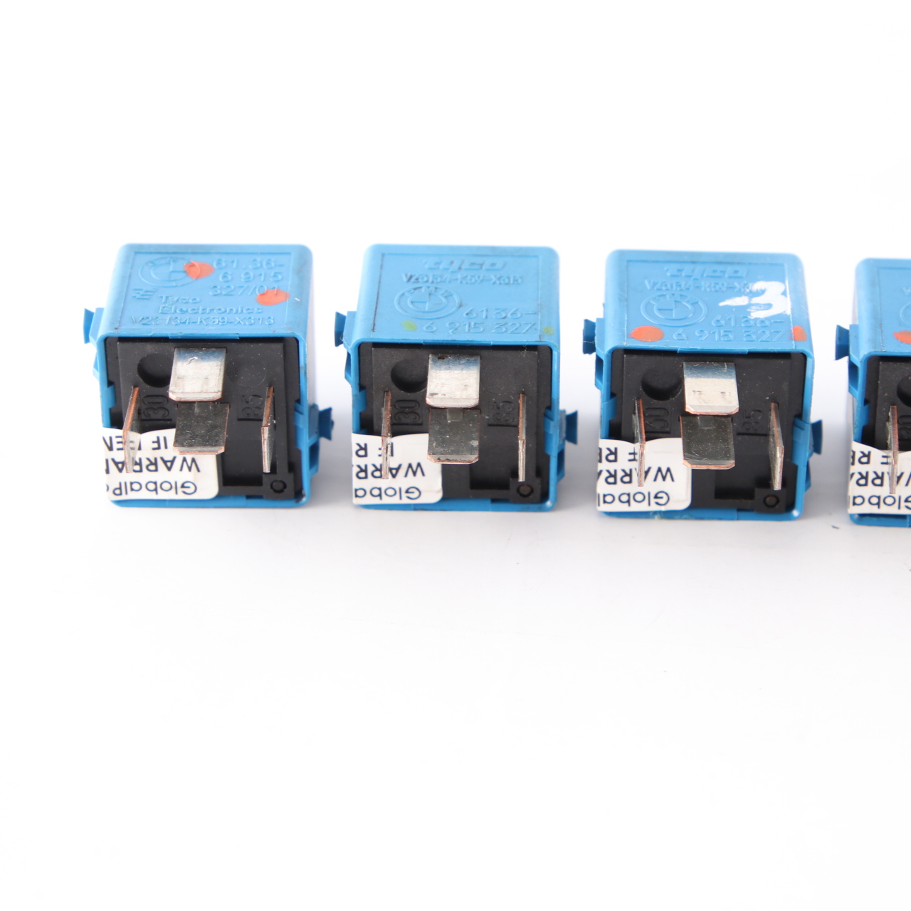 BMW E46 E60 E81 E87 E90 E91 F10 F20 F30 5x Relay Make Contact Sky Blue 6915327