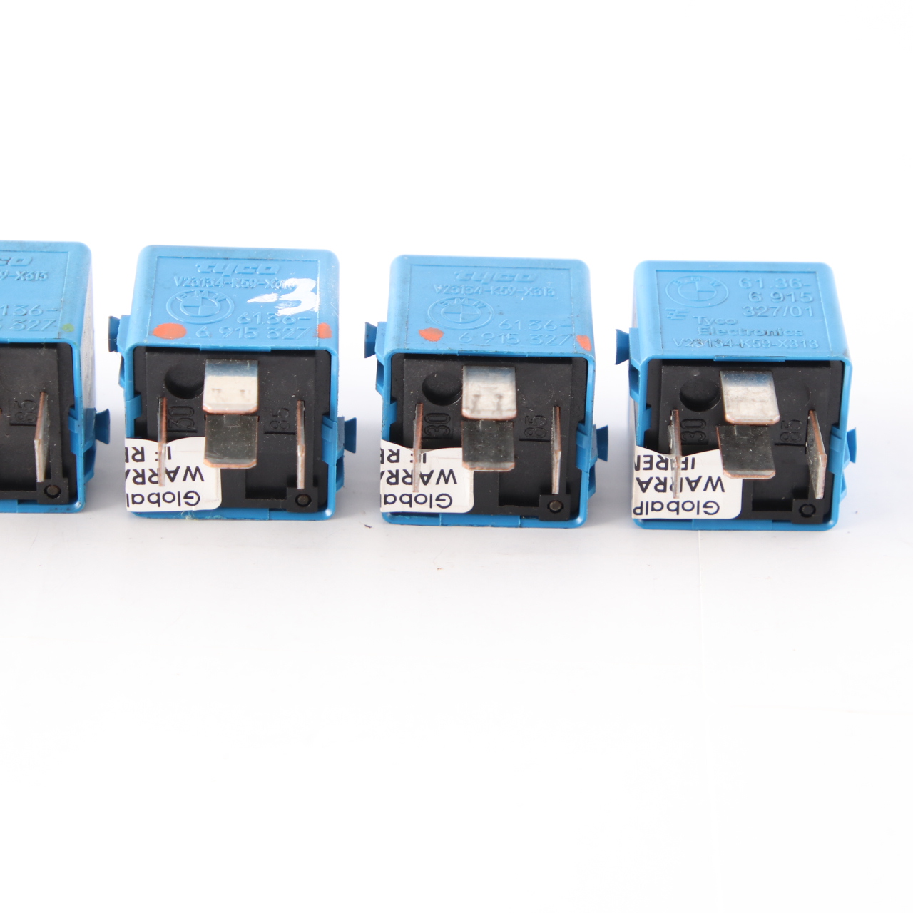 BMW E46 E60 E81 E87 E90 E91 F10 F20 F30 5x Relay Make Contact Sky Blue 6915327