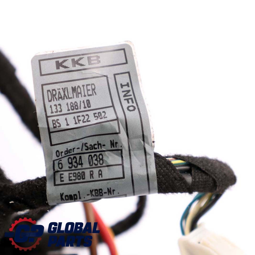 BMW 7 Series E65 Cable Door Rear Left N/S Wiring Harness 6923711 6934038