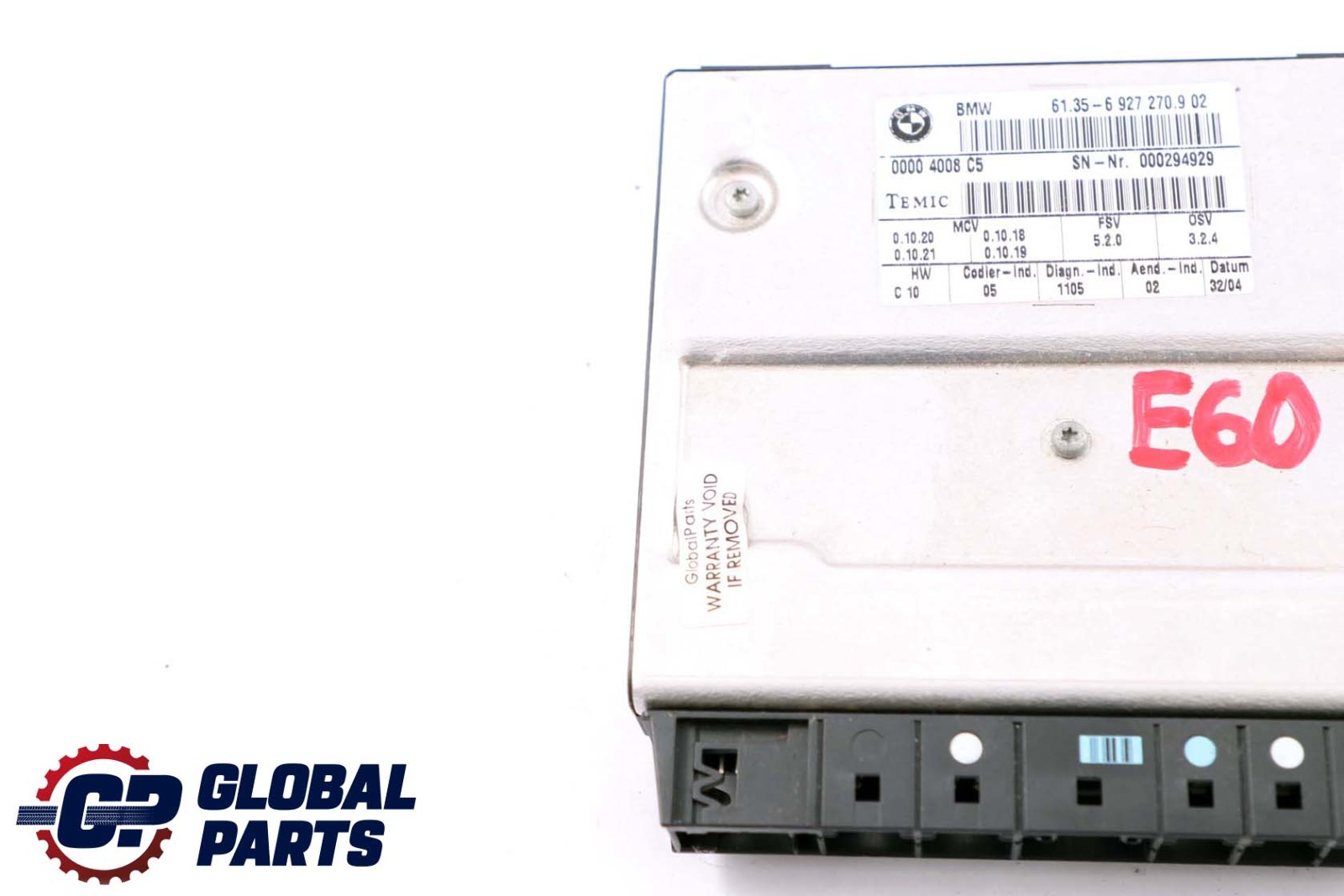 BMW 5 Series E60 Seat Control Unit Module Left Right N/O/S Temic 6927270