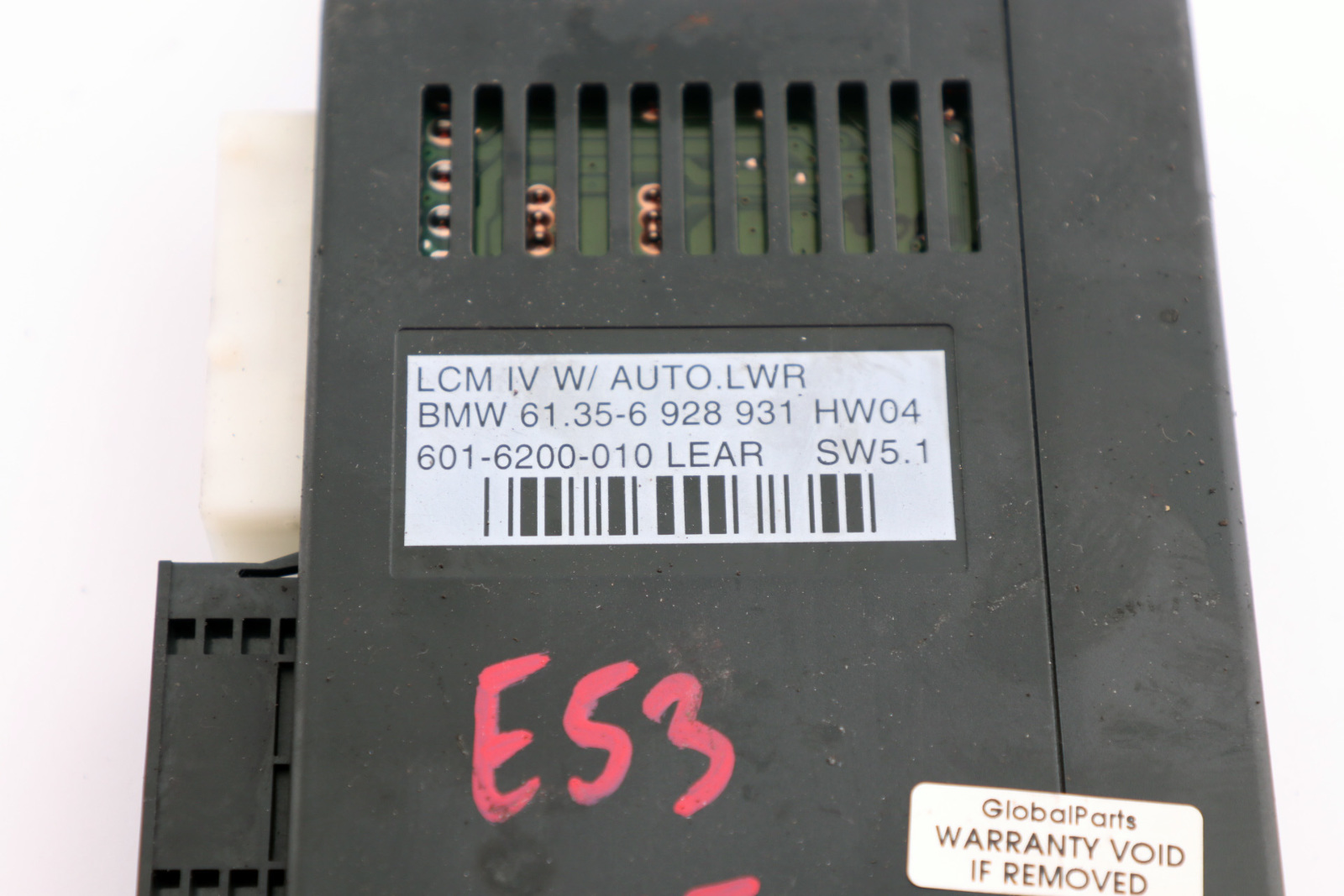 BMW X5 E53 Light Check Module Control Unit ECU Lear LCM IV 6928931