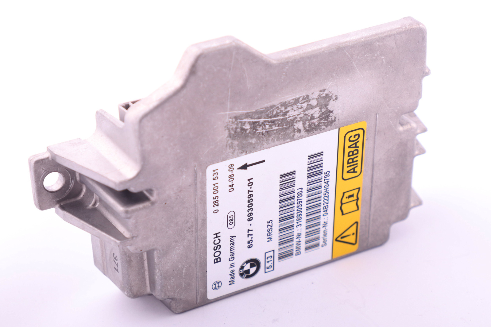 BMW 1 3 X1 SERIES E81 E87 E90 E91 Control Unit Airbag ECU NO CRASH DATA 6930597