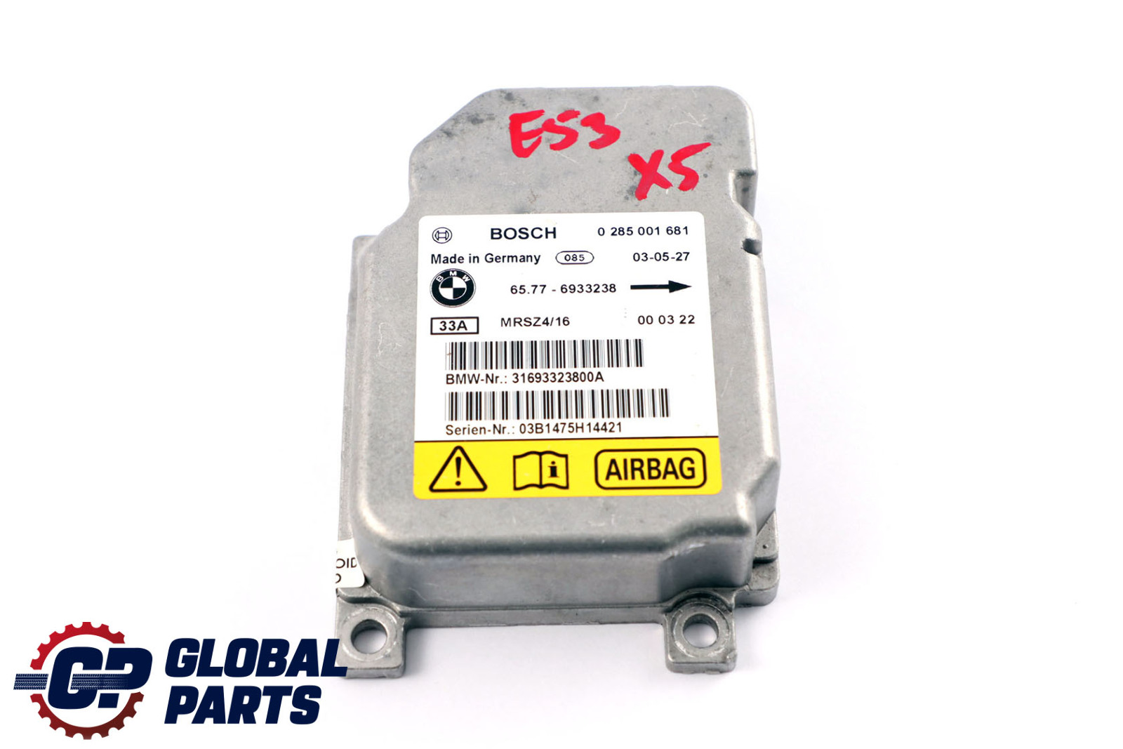 BMW 3 X5 Series E46 E53 Side Airbag Control Unit ECU Module 6933238