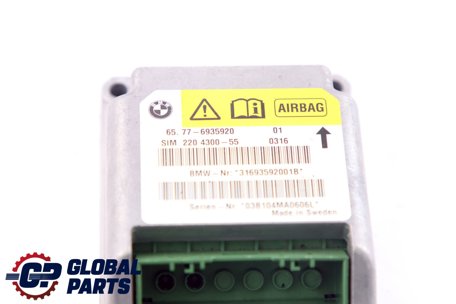 BMW Z4 Series E85 Driver's Side Door Airbag Control Unit Module 6935920