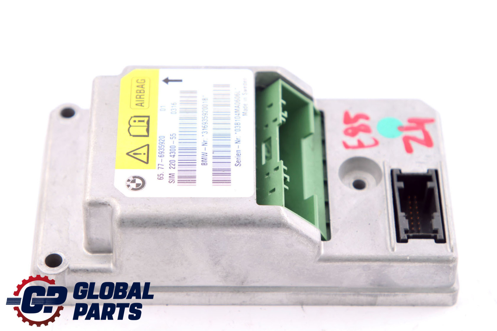 BMW Z4 Series E85 Driver's Side Door Airbag Control Unit Module 6935920