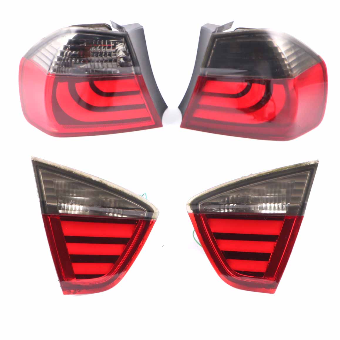 BMW E90 Rear Lamp Trunk Tail Light Taillight Left Right N/O/S LED Tinted Set 