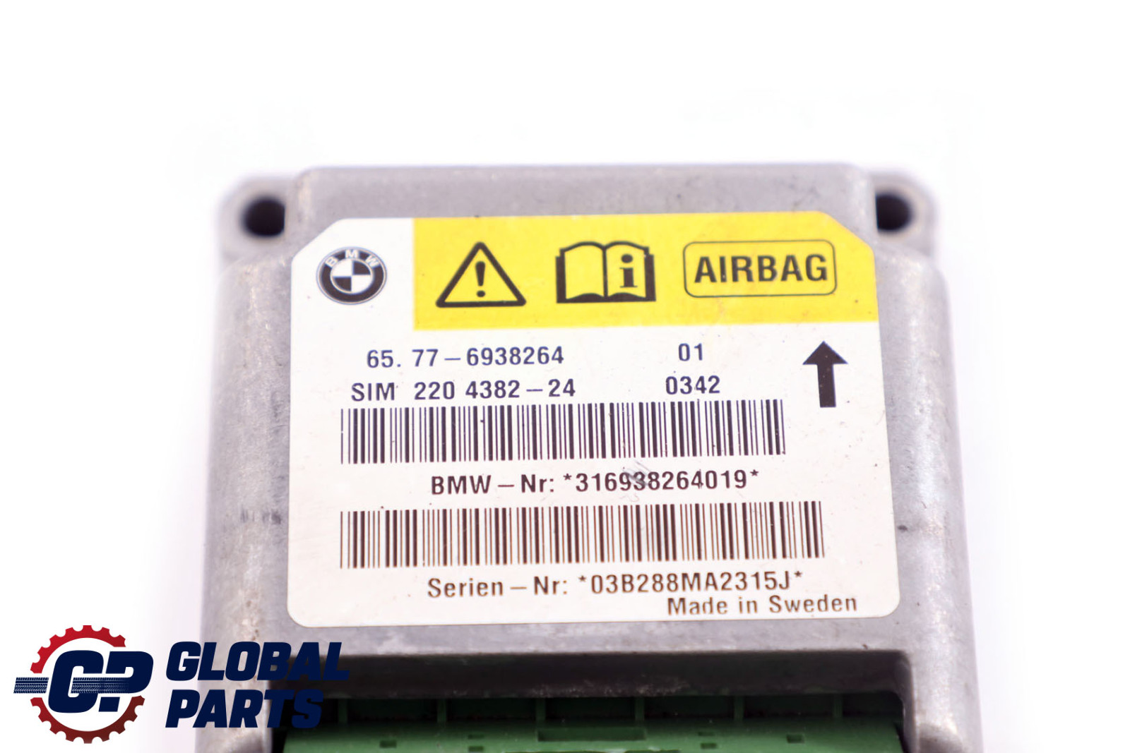 BMW Z4 E85 Roadster Cabrio Safety Information Module Airbag 6938264