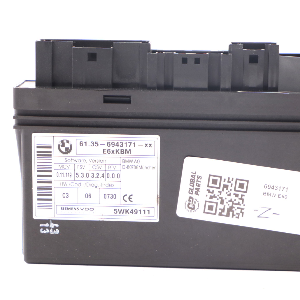 Module BMW E60 Body Control Module BCM ECU 61356947919 6943171