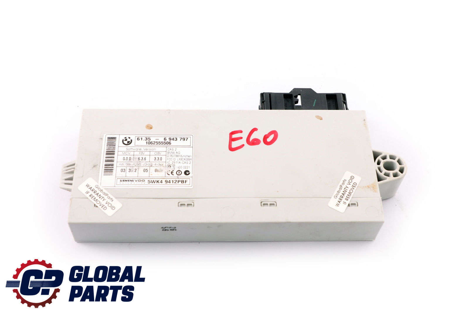 BMW 5 Series E60 E61 E63 E64 CAS2 ECU Control Unit Module 6943797 61356943797