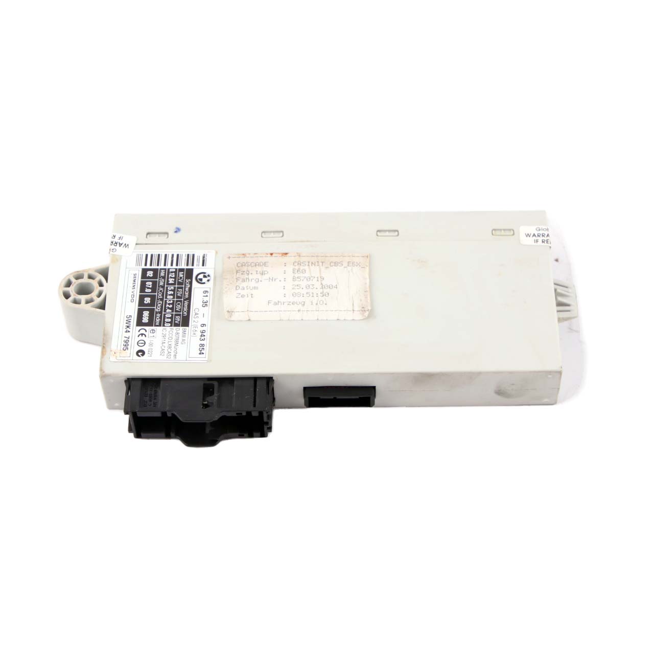 BMW 5 6 Series E60 E61 E63 E64 ECU Control Unit Key Reading Module CAS 2 6943854