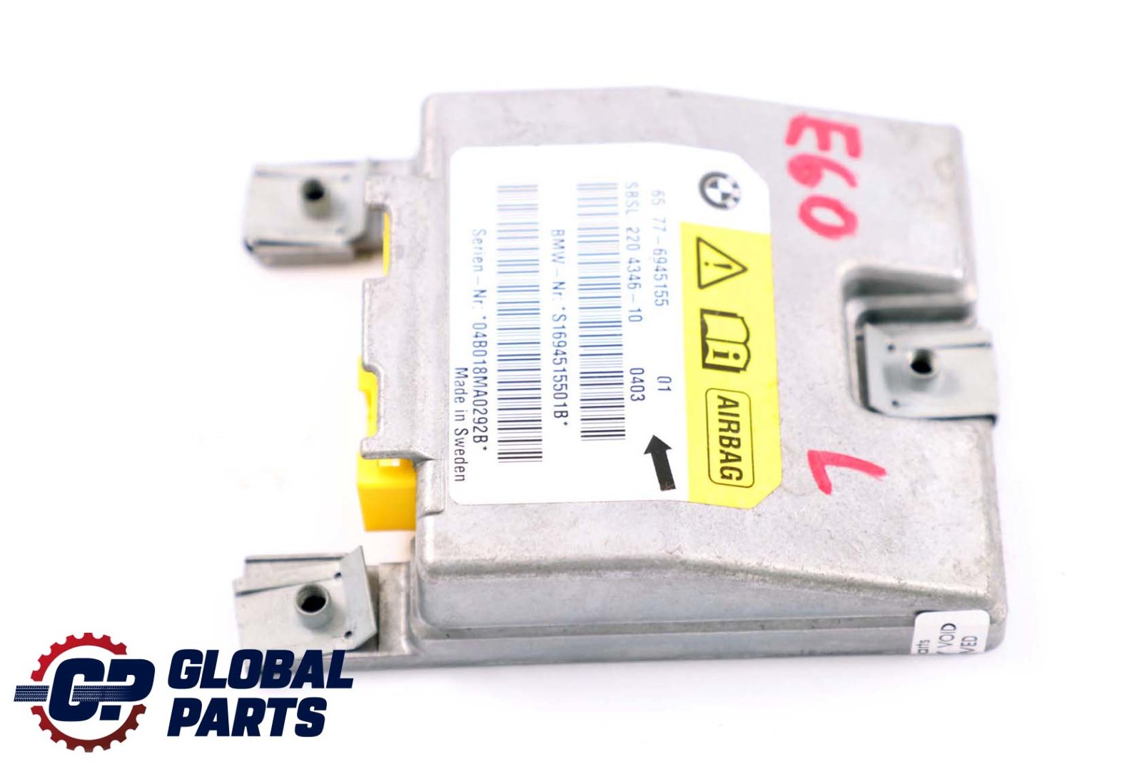 BMW 5 6 Series E60 E61 E63 Left B-pillar Airbag Sensor N/S 6945155