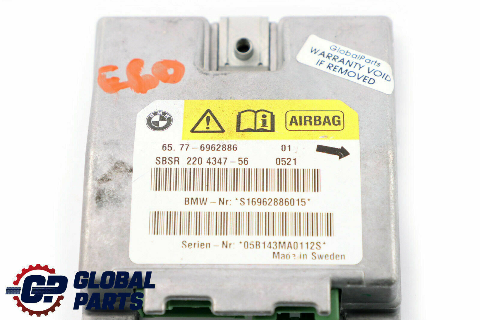 BMW 5 6 Series E60 E61 E63 Sensor B-pillar Airbag Right O/S