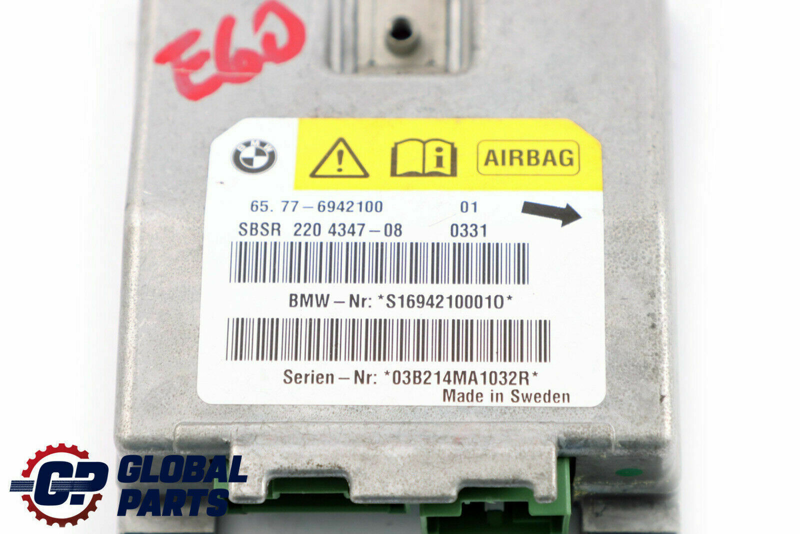 BMW 5 6 Series E60 E61 E63 Sensor B-pillar Airbag Right O/S