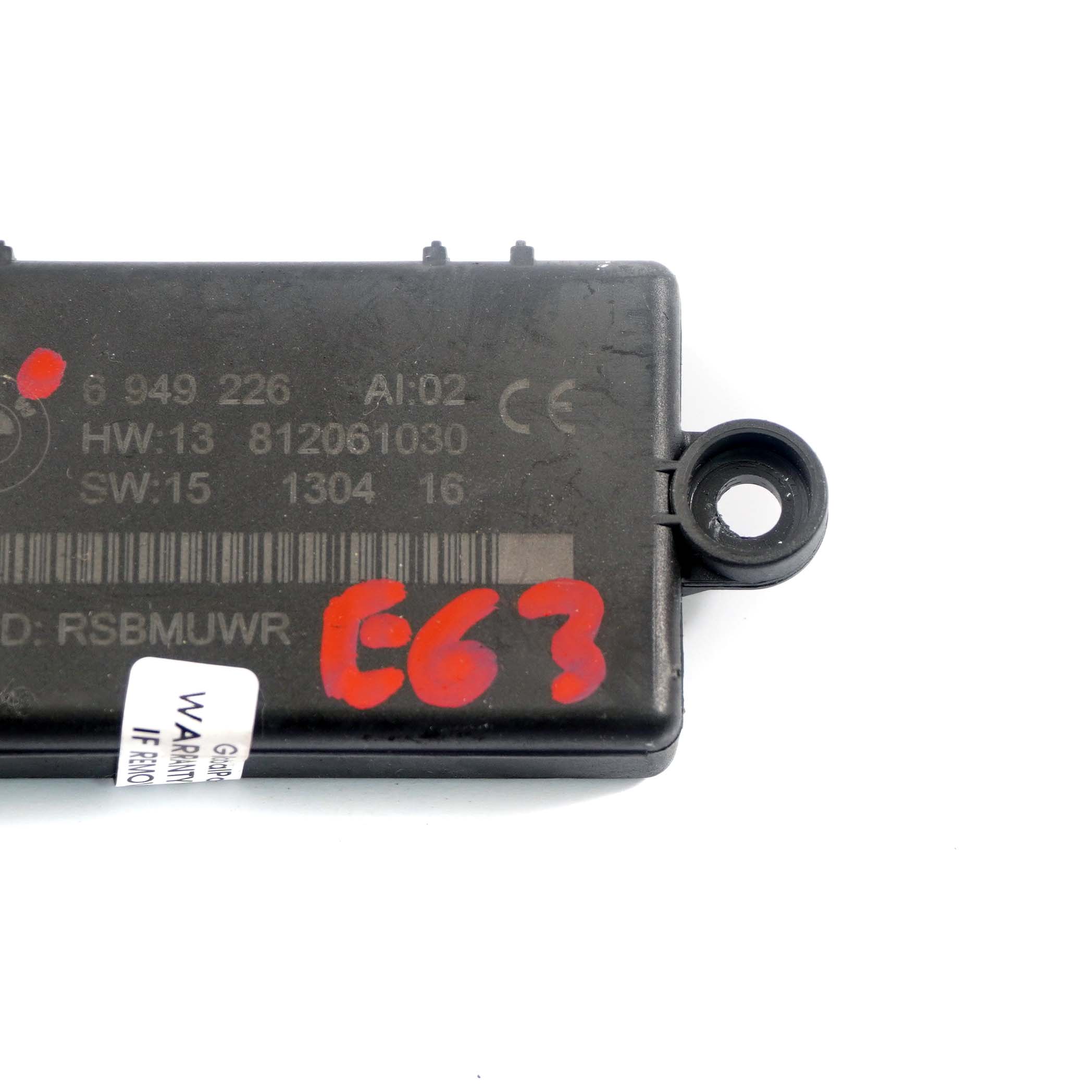 BMW 6 Series E63 E64 Convertible Coupe DWA-Alarm System Module 6949226