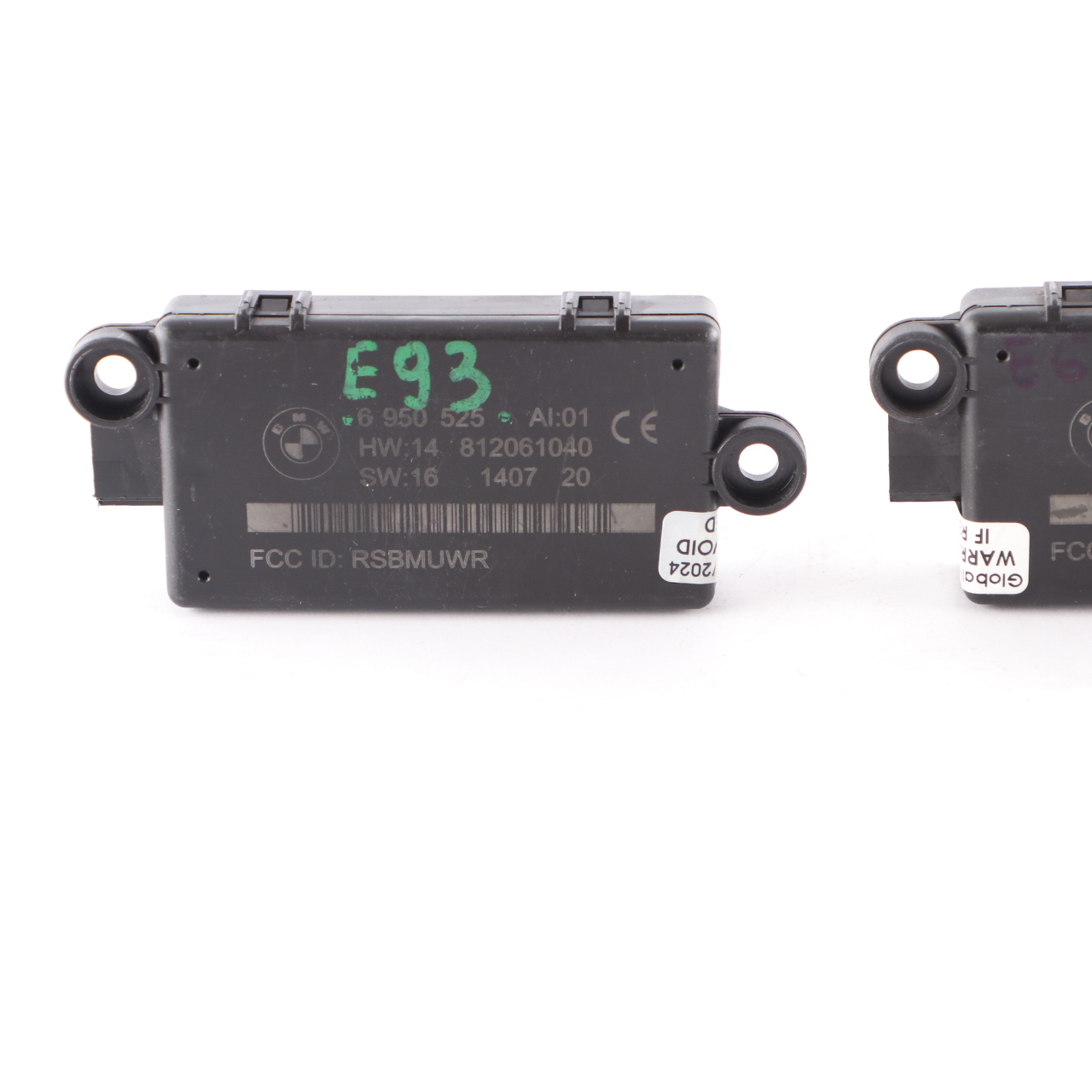 2 x BMW E63 E64 E93 Alarm System Module Sensor DWA Control Unit Set 6950525