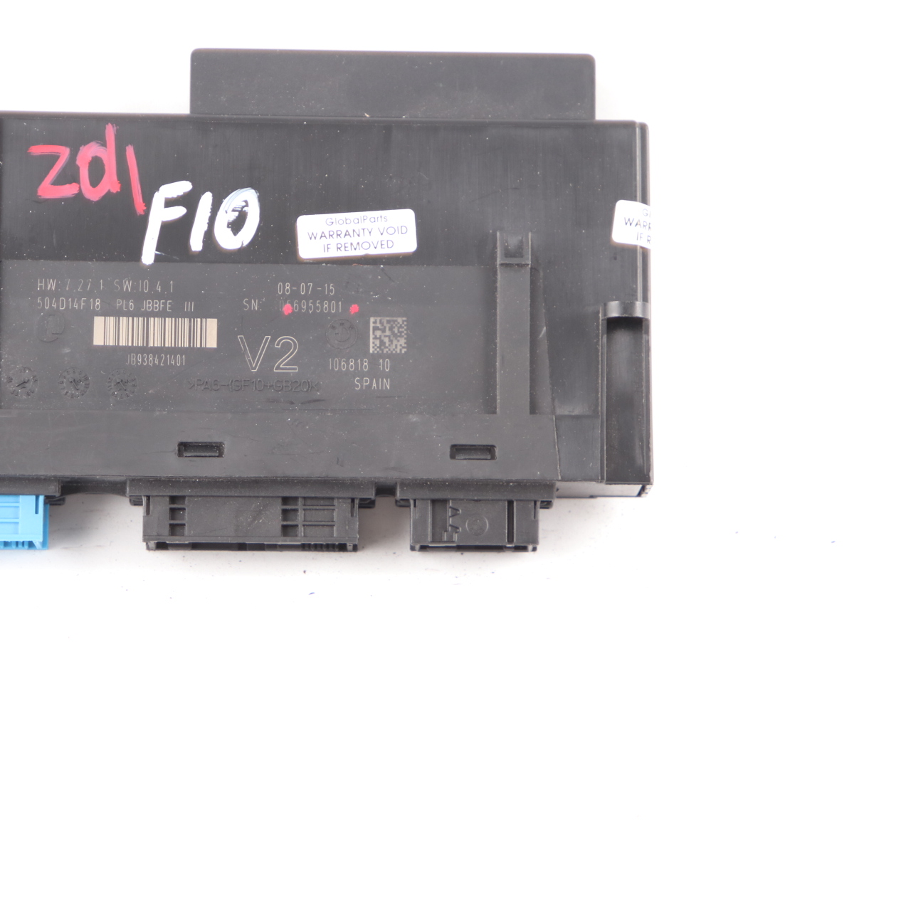 BMW F10 Body Control Module ECU Unit Junction Box PL6 JBBFE III V2 6955801