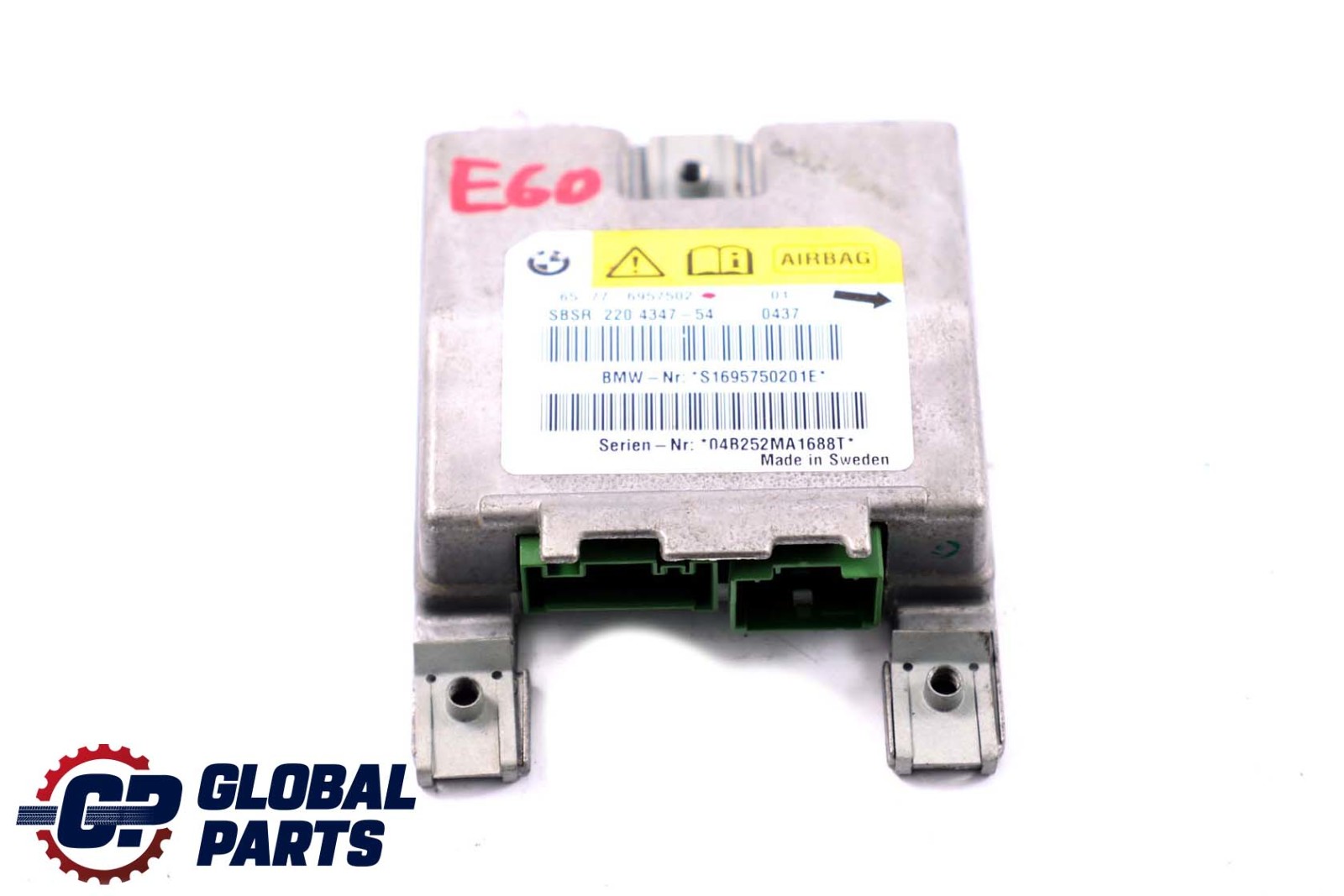 BMW E60 E61 E63 Sensor B-pillar Airbag Right O/S 6957502