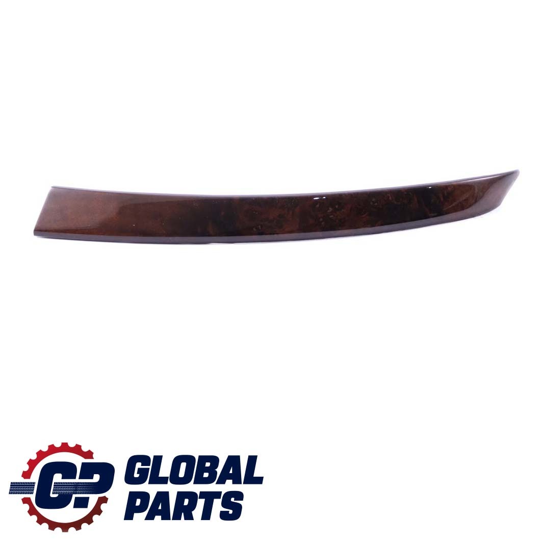 BMW 5 Series E60 Cover Handle Trim Strip Front Right O/S Poplar Woodgrain Brown