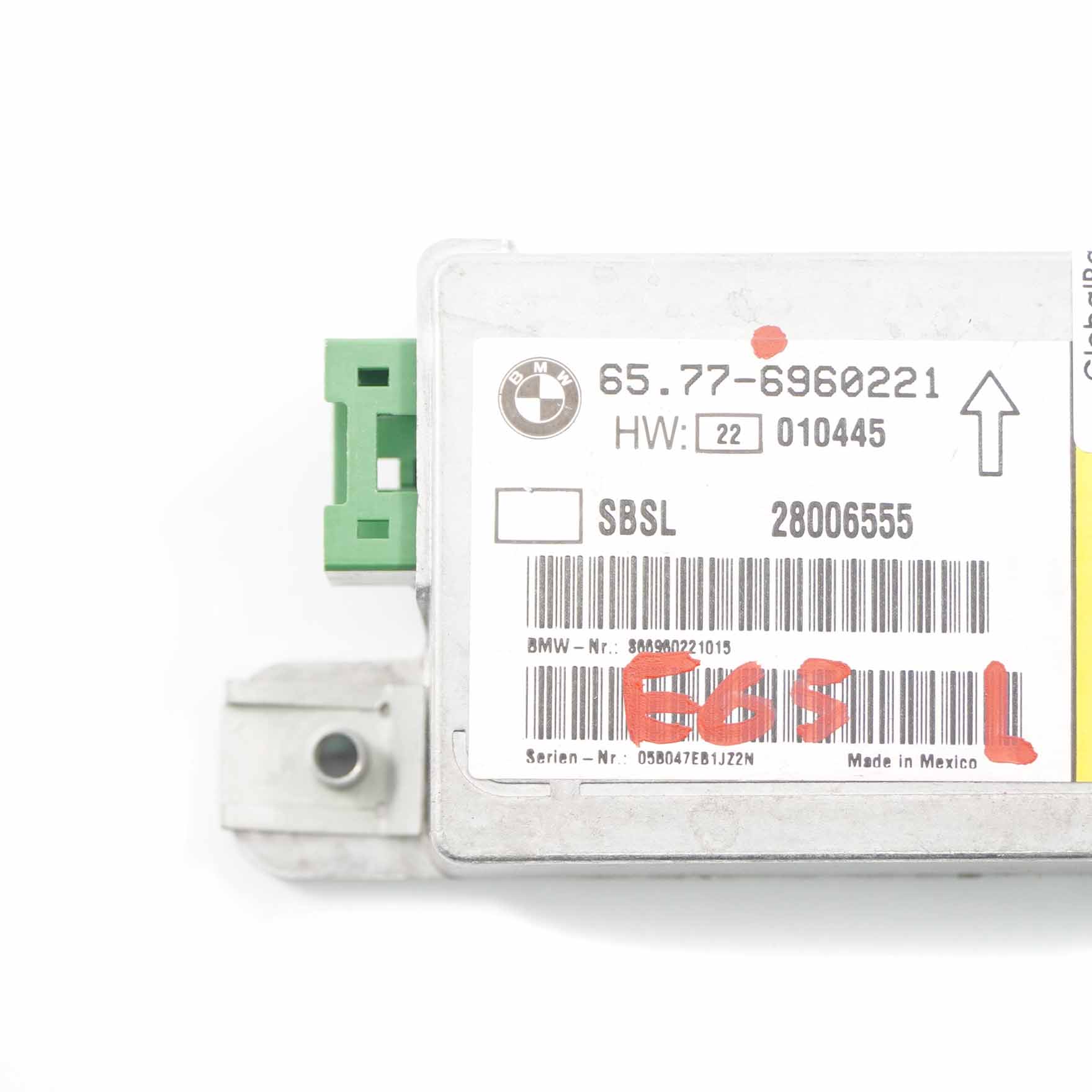 Airbag Module BMW E65 E66 Sensor B-pillar Left N/S Control Unit Air Bag 6960221