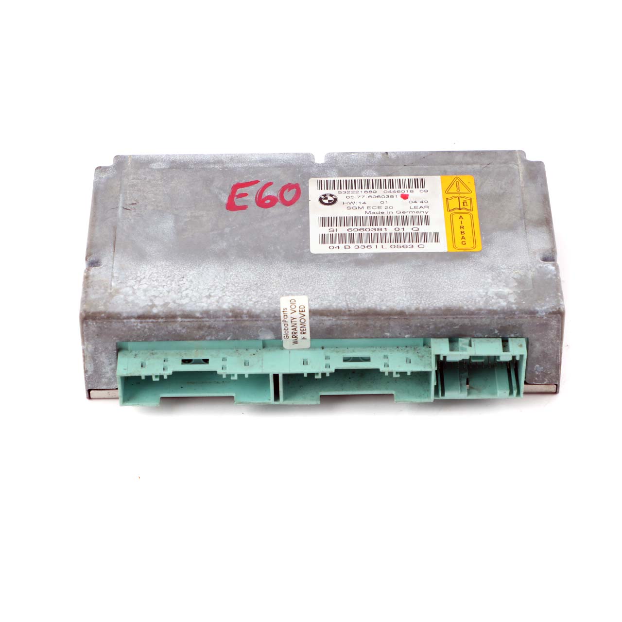 BMW 5 Series E60 E61 Airbag ECU Control Unit Gateway Module 6960381