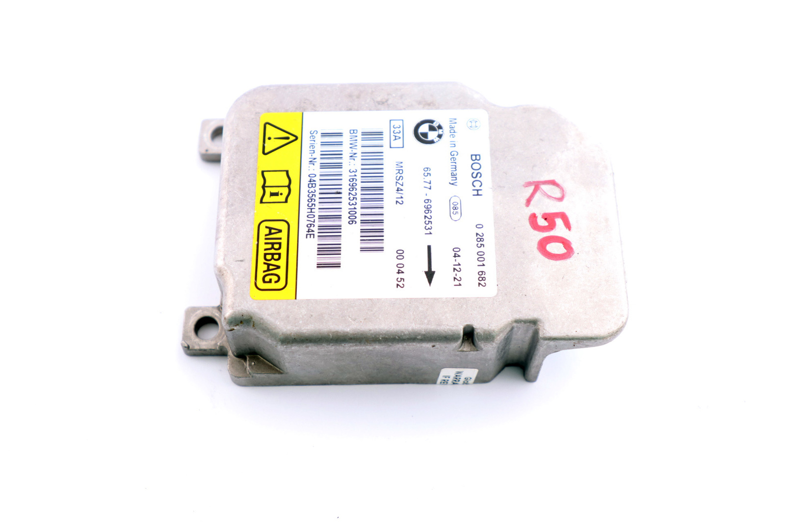 Mini Cooper R50 R52 R53 Airbag Control Unit Module ECU 6962531