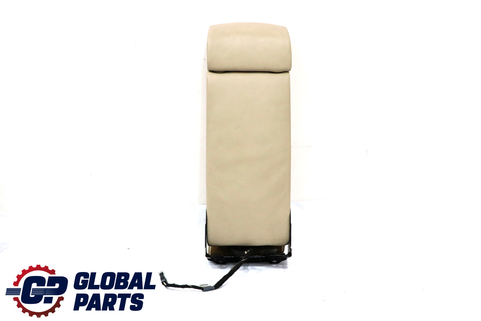 BMW 7 Series E65 E66 Rear Seat Headrest Armrest Console Leather Cream Beige