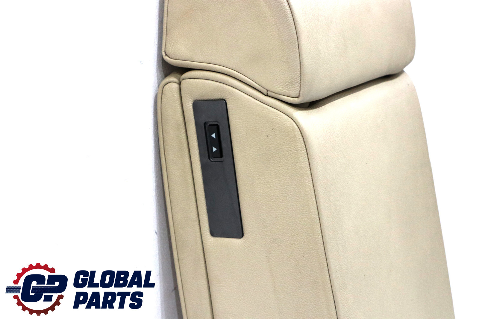 BMW 7 Series E65 E66 Rear Seat Headrest Armrest Console Leather Cream Beige