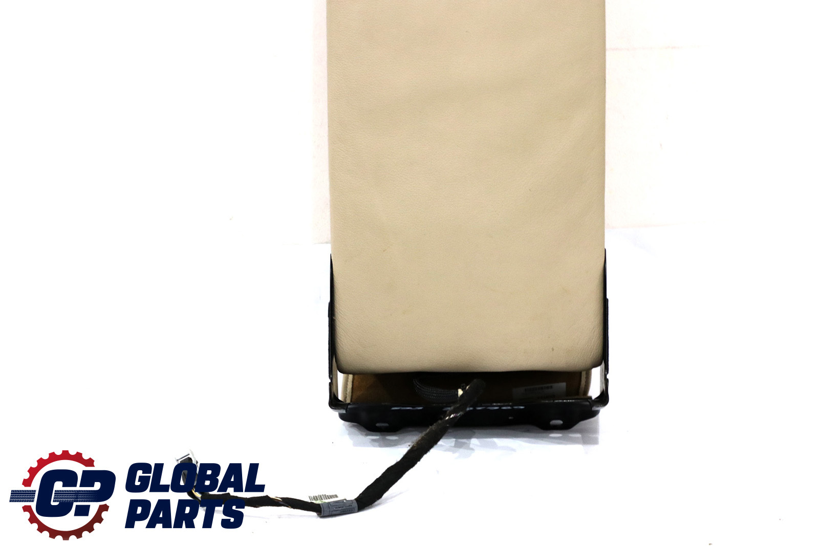 BMW 7 Series E65 E66 Rear Seat Headrest Armrest Console Leather Cream Beige