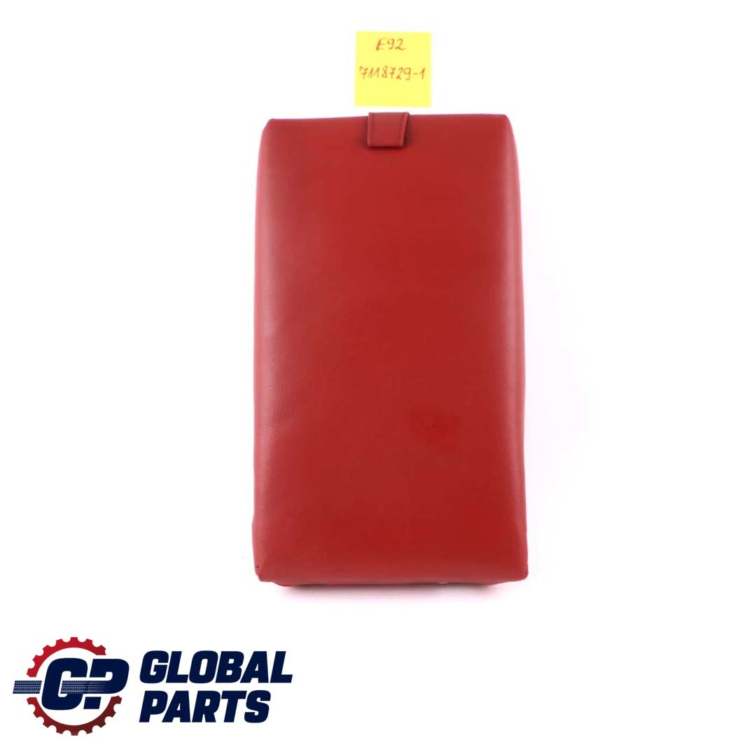 BMW 3 Series E92 Coupe Rear Seat Middle Armrest Leather Coral Red 6970788