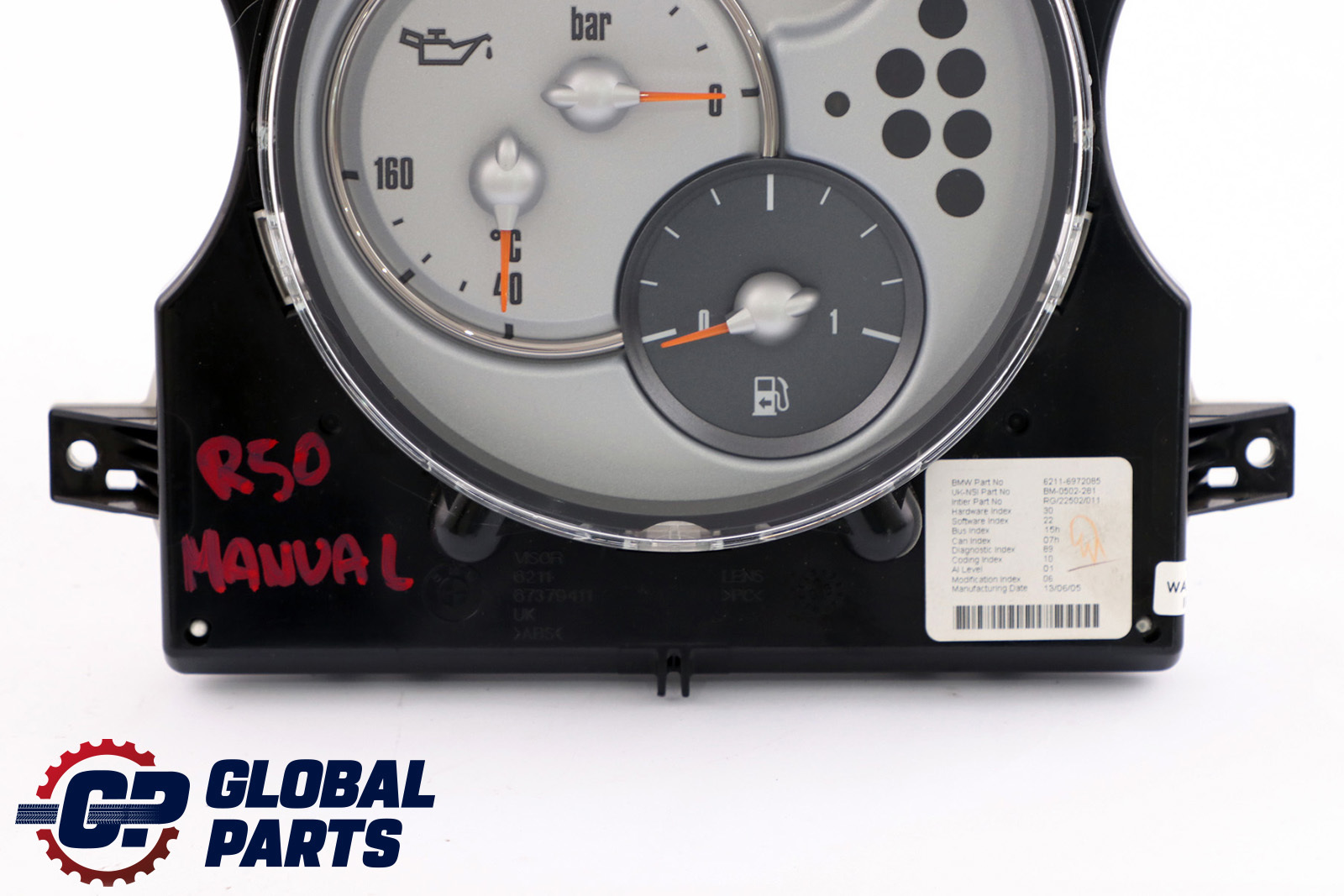 Mini Cooper One R50 R52 R53 Instrument Cluster Chrono Package 6972085