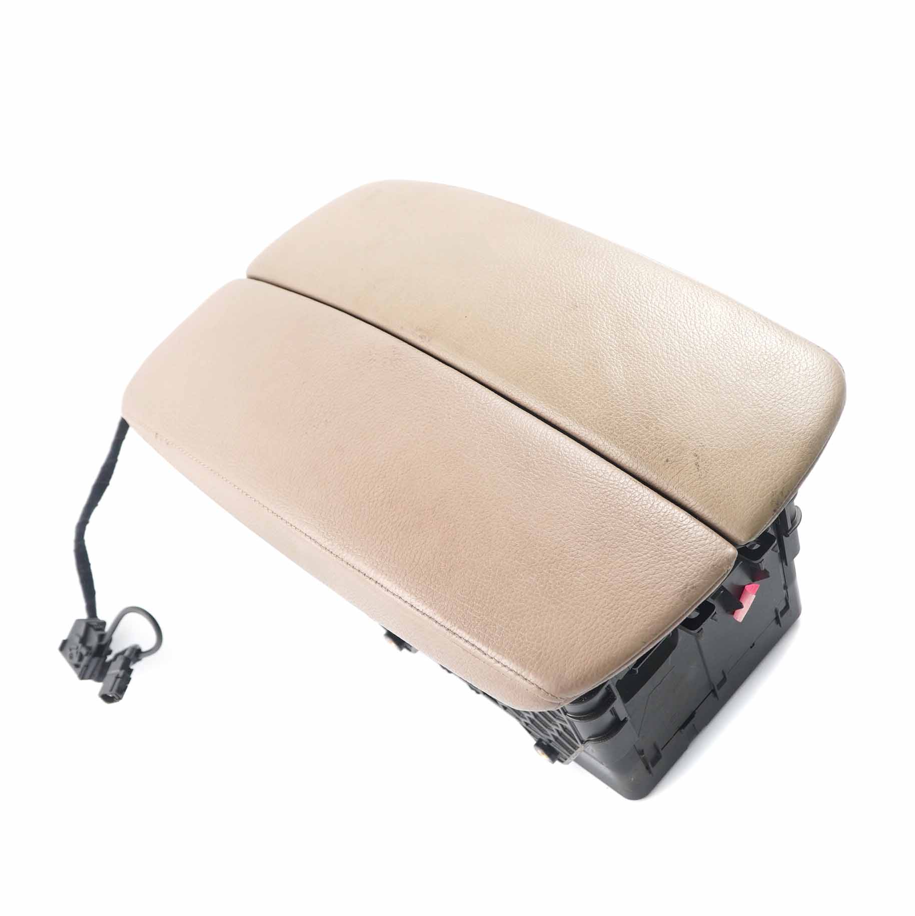 BMW X5 E70 Front Middle Armrest Centre Console Telephone Storage Leather Camel