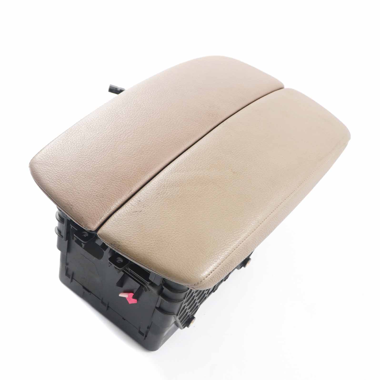 BMW X5 E70 Front Middle Armrest Centre Console Telephone Storage Leather Camel