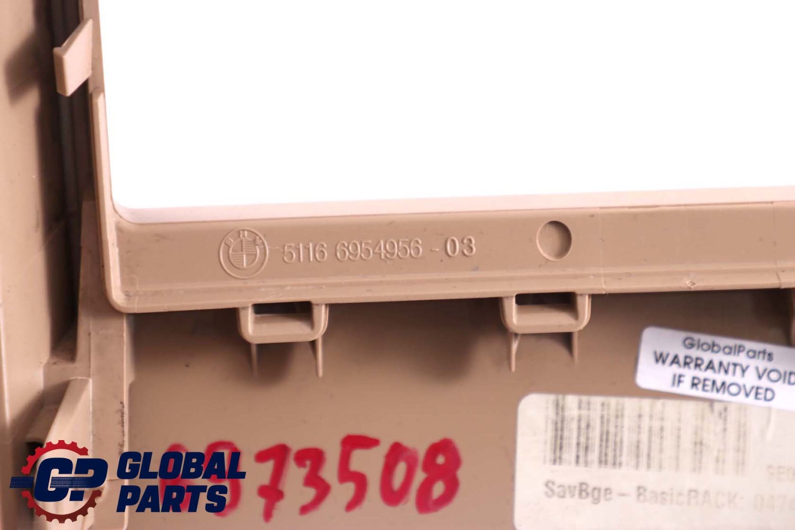 BMW X5 Series E70 Rear Cover Centre Console Trim Finisher Savanna Beige 6954956