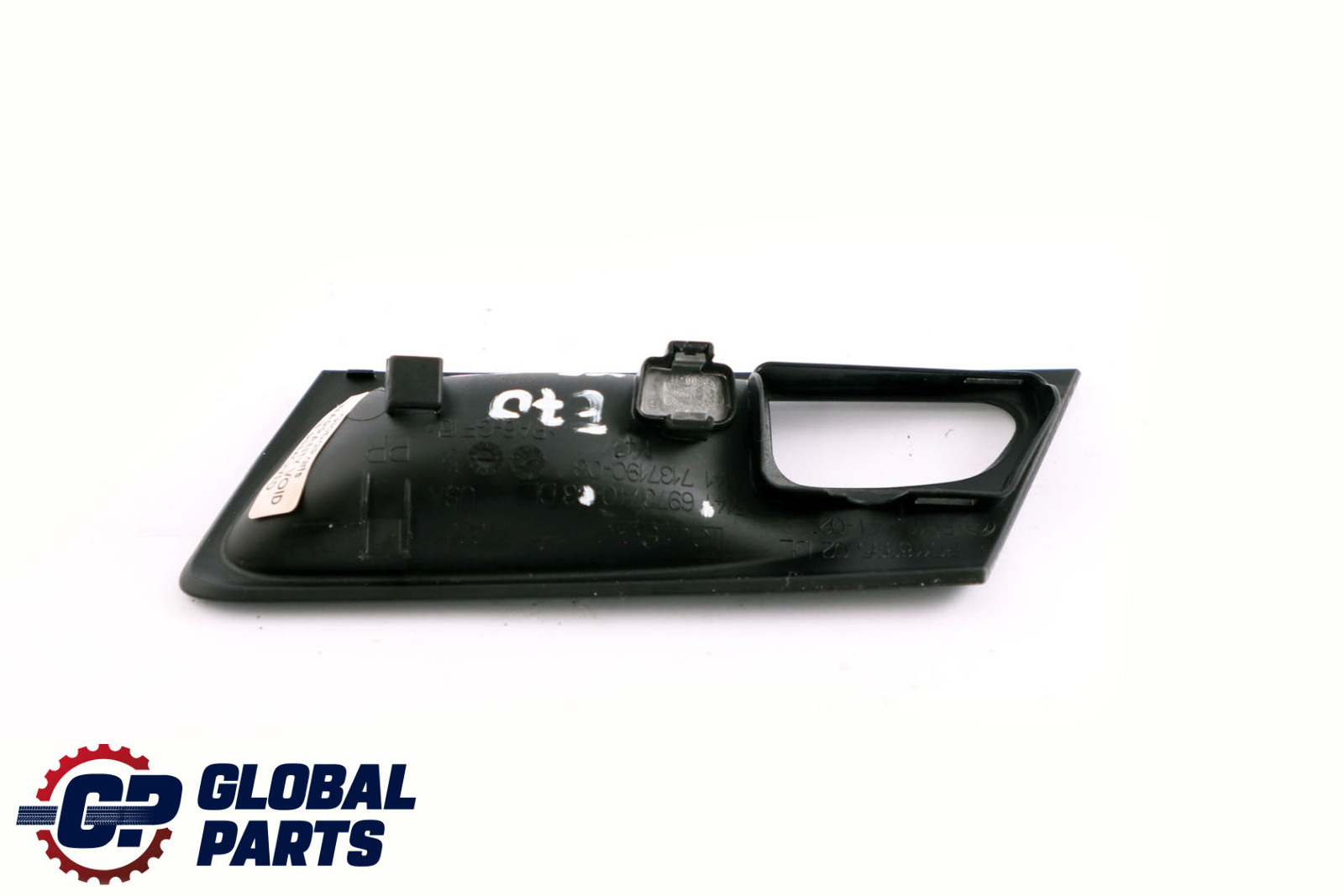 BMW X5 Series E70 Inside Rear Right Door Opener Cover O/S Black 6973740