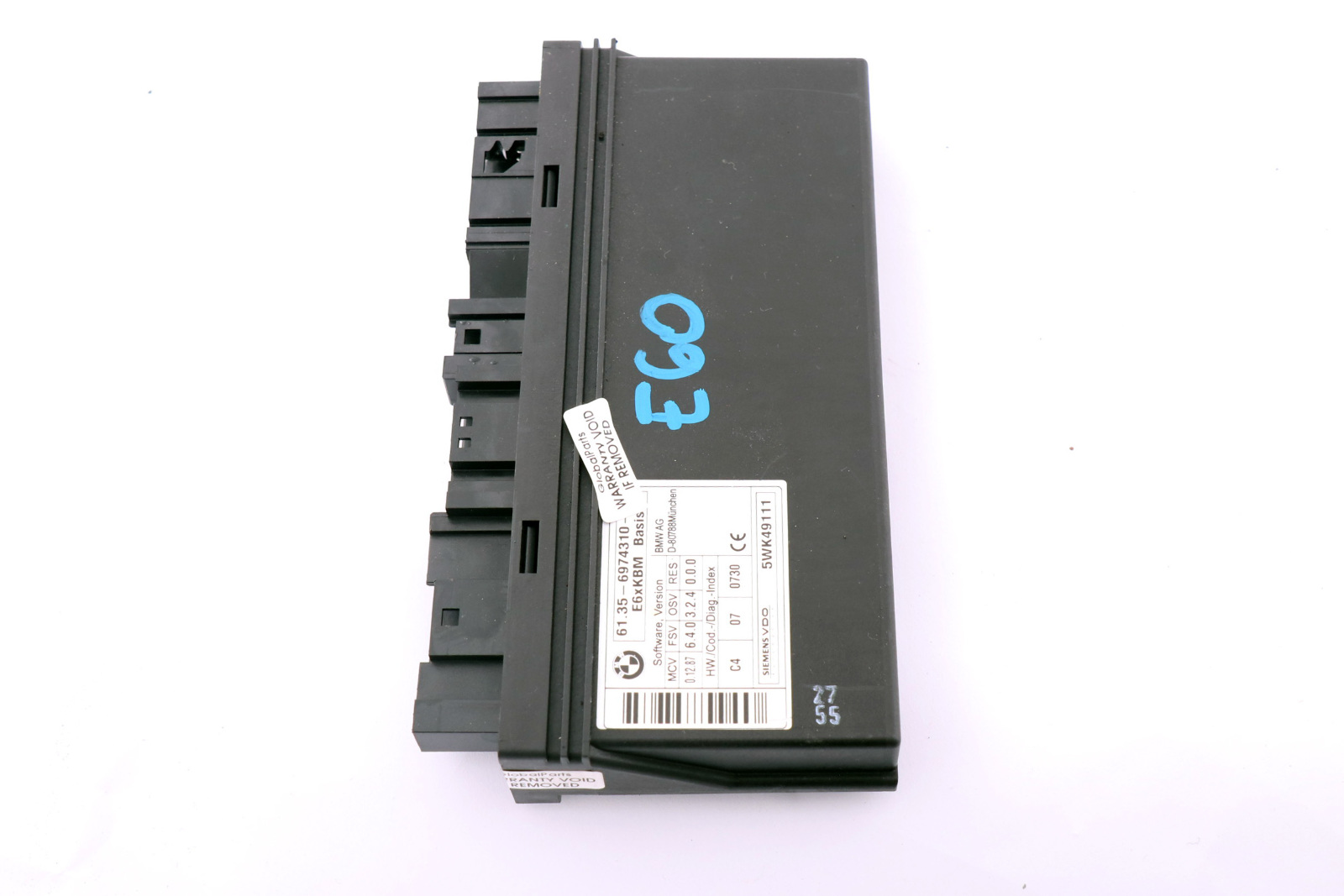 BMW 5 6 Series E60 E63 E64 Body Control Module ECU Control Unit 6974310