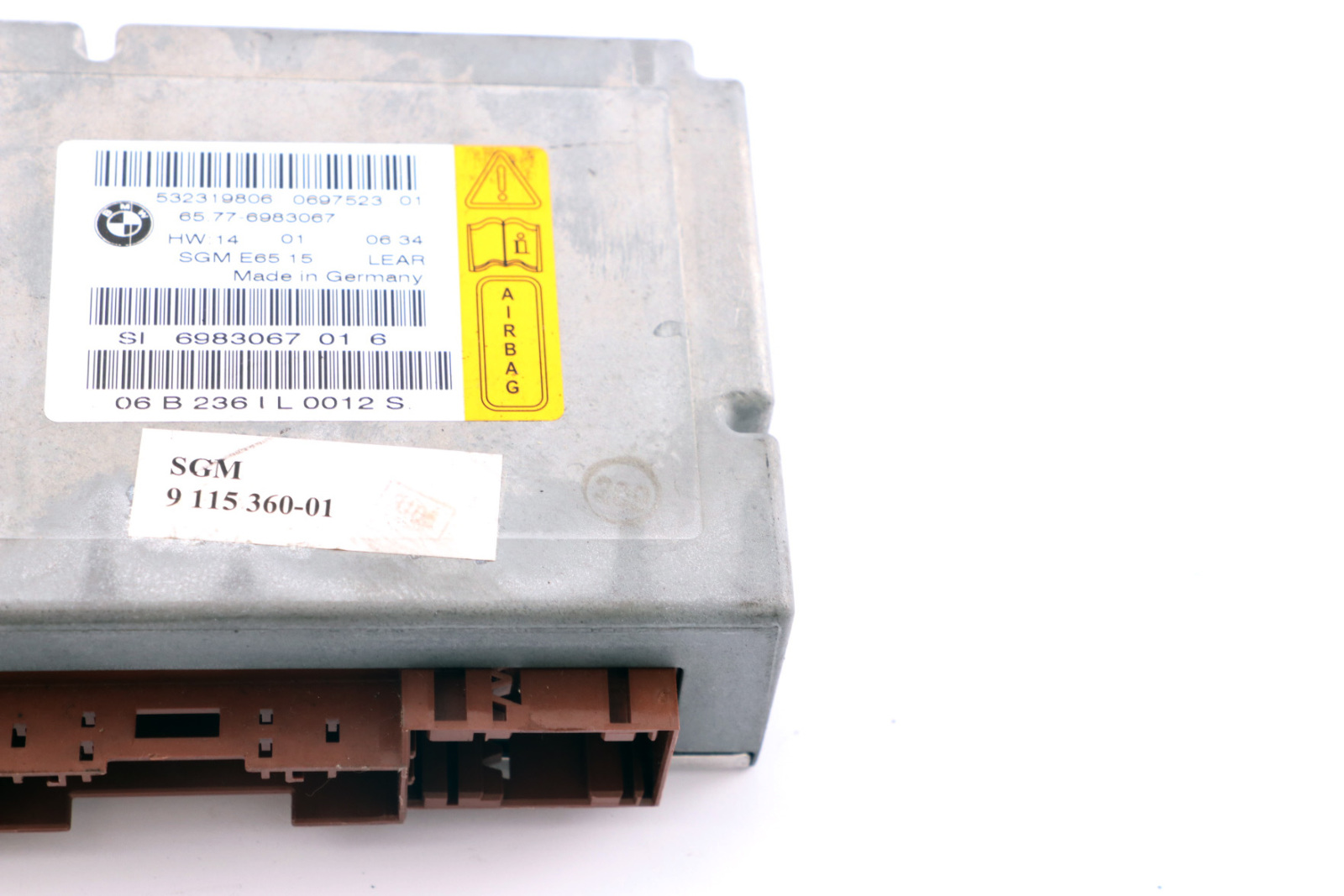 BMW E66 E67 Airbag ECU Control Unit Gateway Module 6983067