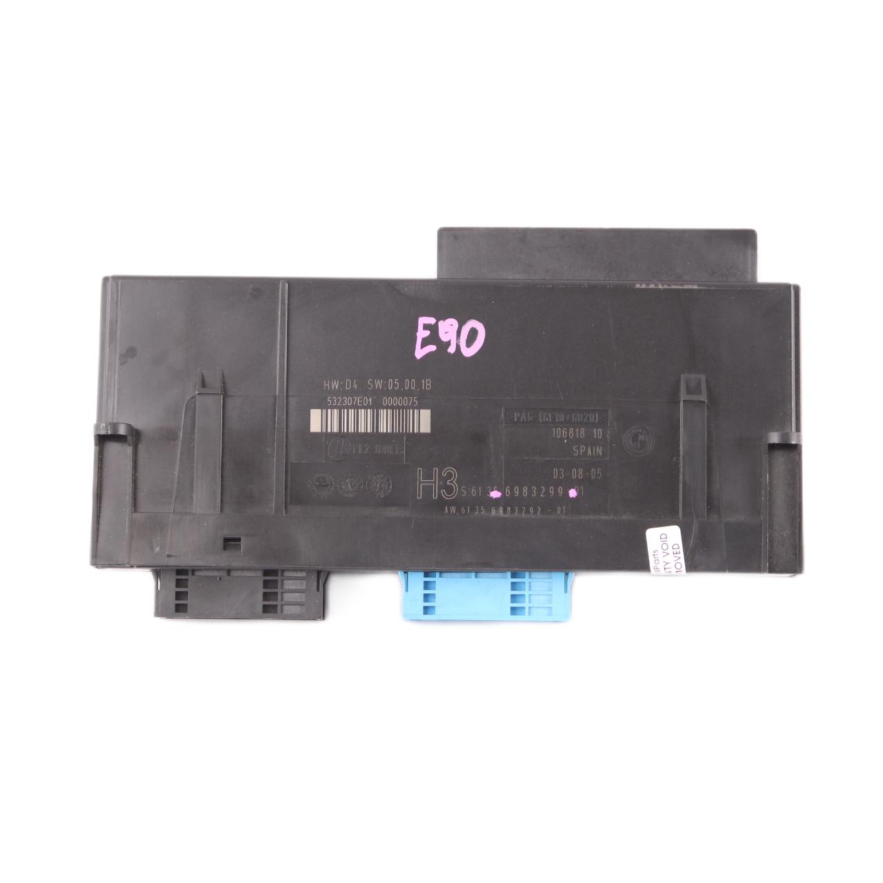 Body Control Module BMW E90 ECU Junction Box H3 PL2 JBBFE Lear 6983299